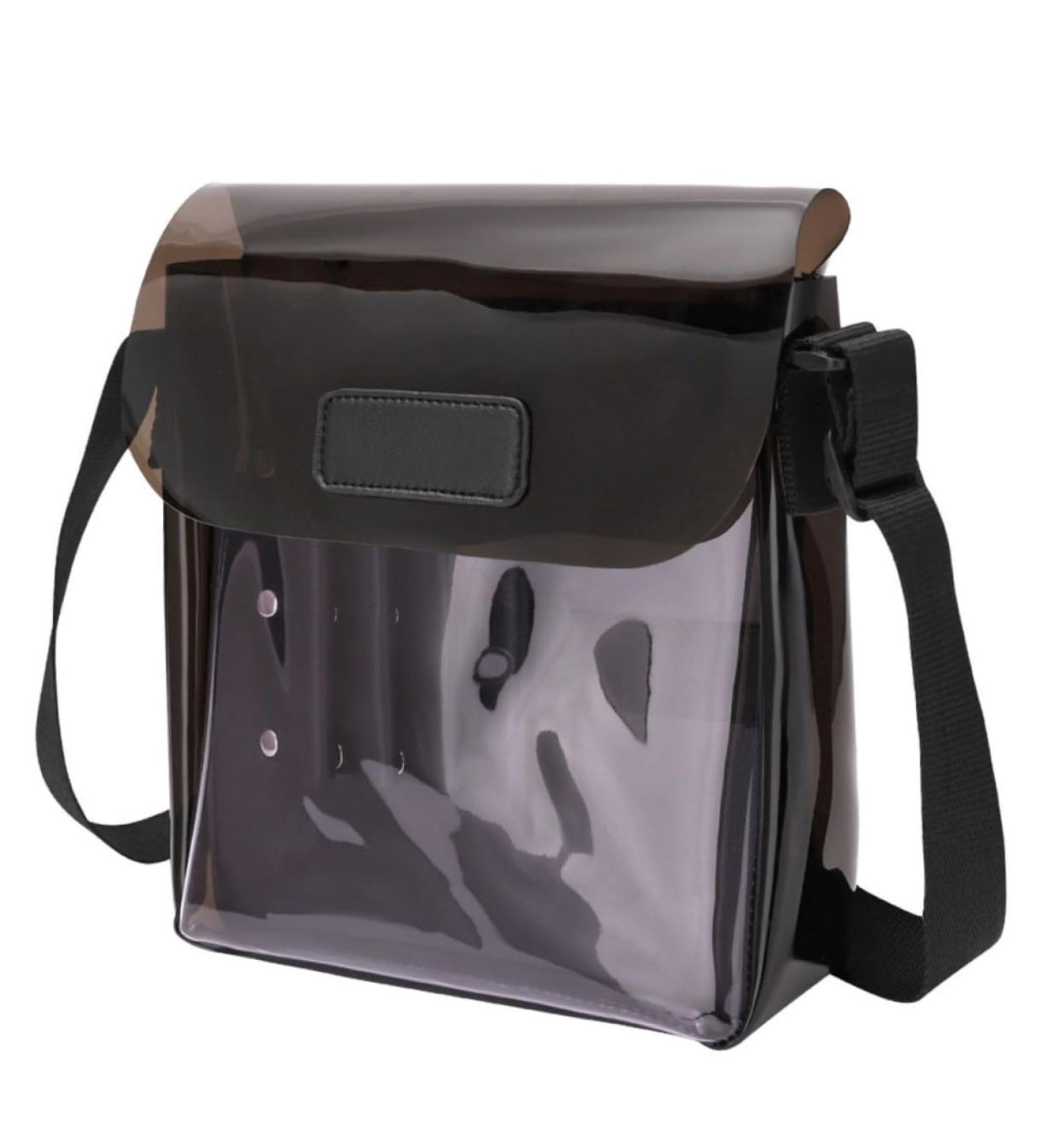Balacoo Clear Makeup Bag - Versatile Crossbody Purse & Organizer for Cosmetics Hair Tools and Travel | PVC 21x20x5.5cm - Buy Online on SooperMarket.com