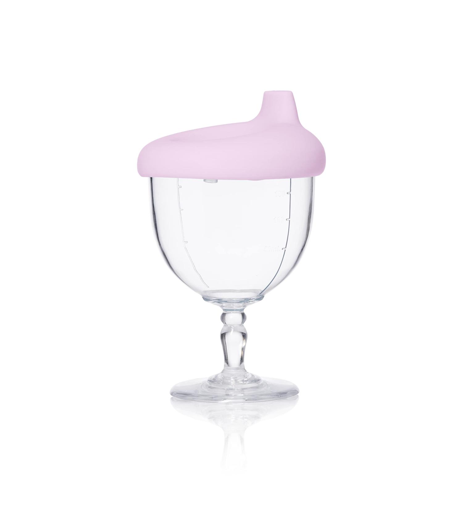 Incogneato Winey Baby Champagne Sippy Cup with Silicone Lid - Pink | Unbreakable & Dishwasher Safe for Kids - Buy Online on SooperMarket.com
