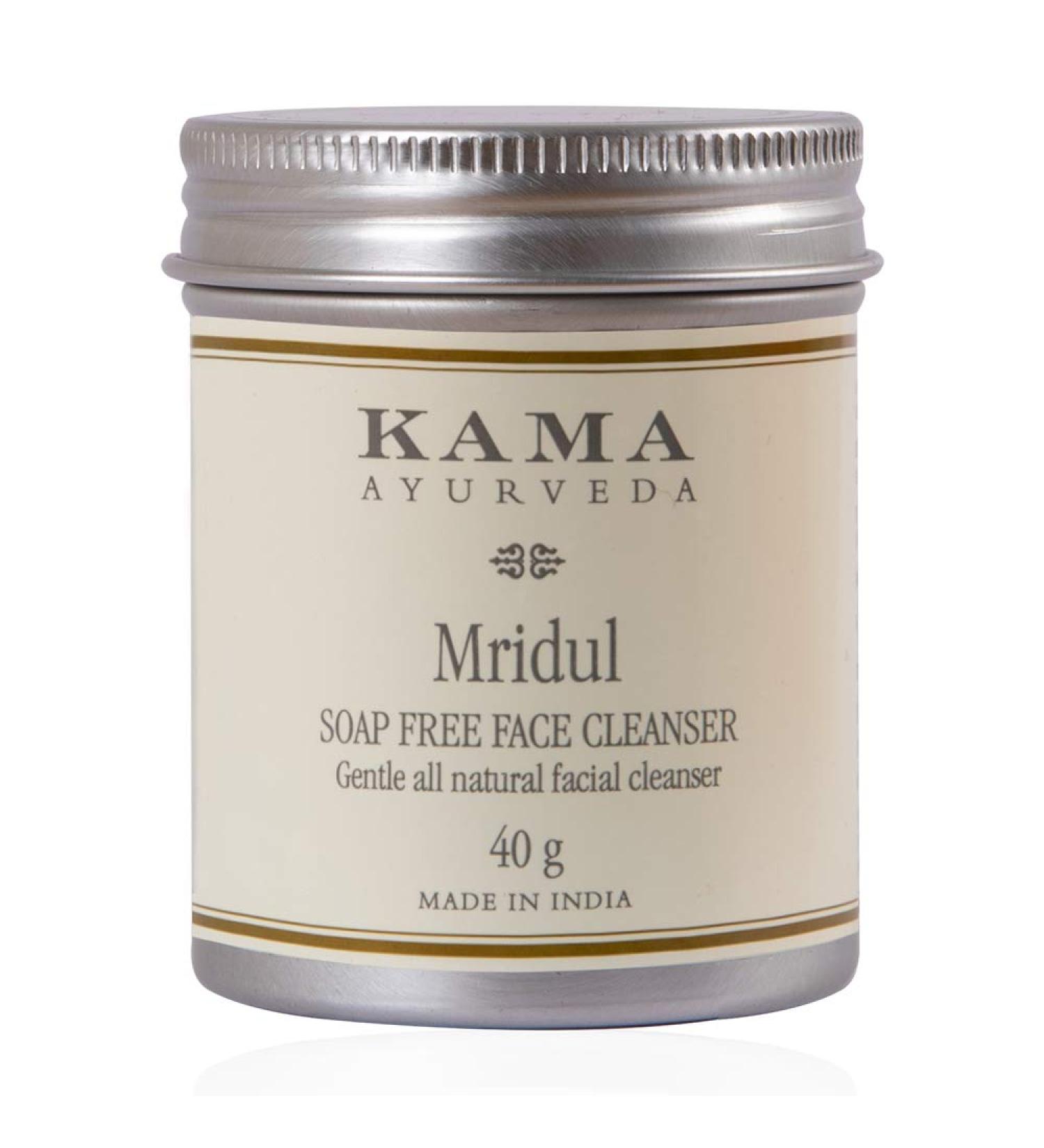 Kama Ayurveda Mridul Soap-Free Face Cleanser 40g - Natural Gentle & Effective Skincare for All Skin Types | Buy Internationally - Buy Online on SooperMarket.com