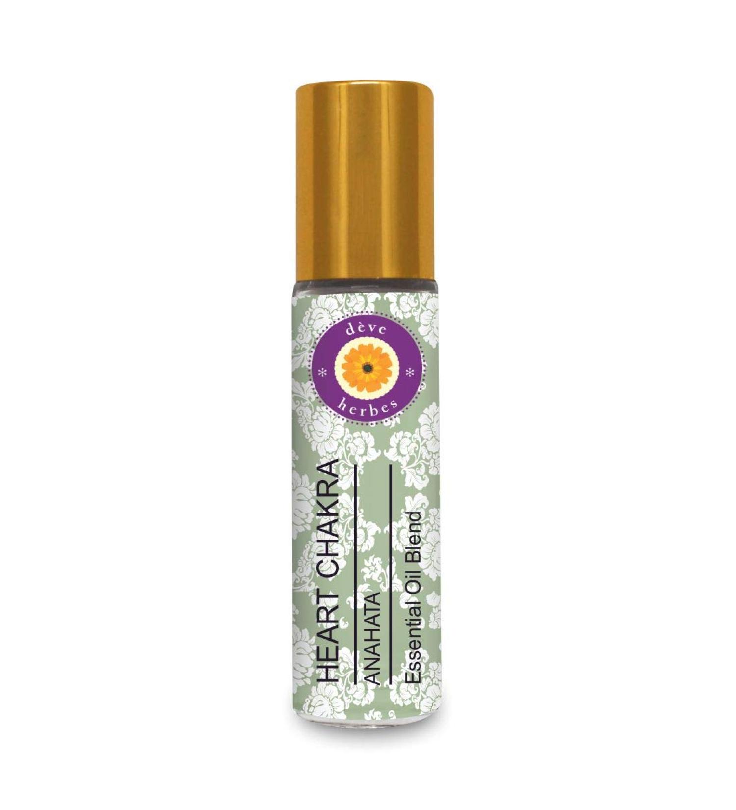Dev Herbes Heart Chakra Oil (8ml) - Ideal for Meditation Yoga Healing & Rituals | Purification & Relaxation - Buy Online on SooperMarket.com