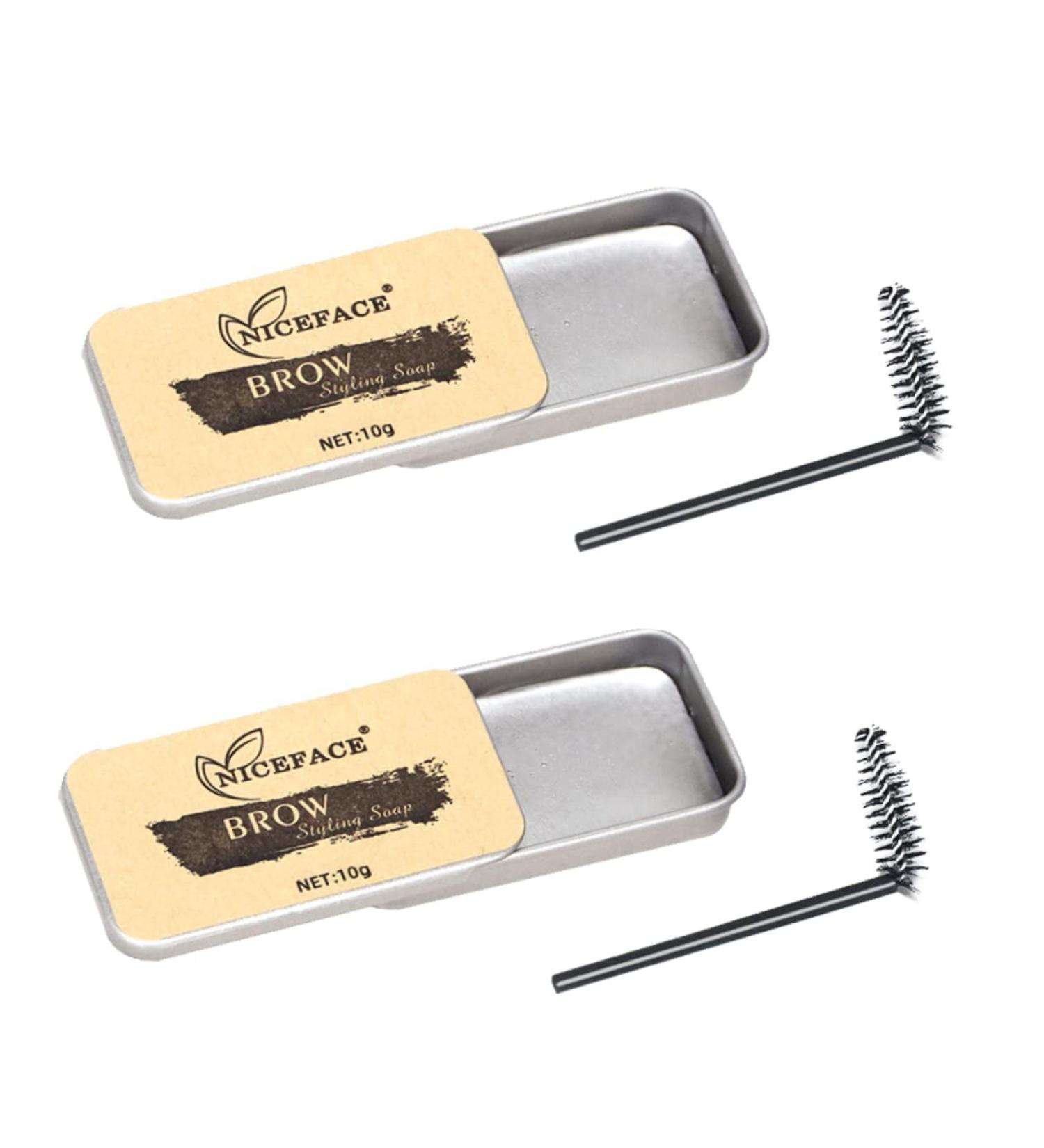 Mikinona Cosmetic Supplies 2 Sets Eyebrow Soap Eyebrow Cream Eyebrow Styling Soap Woman Brow Soap Supplies Colorless Miss - Buy Online on SooperMarket.com