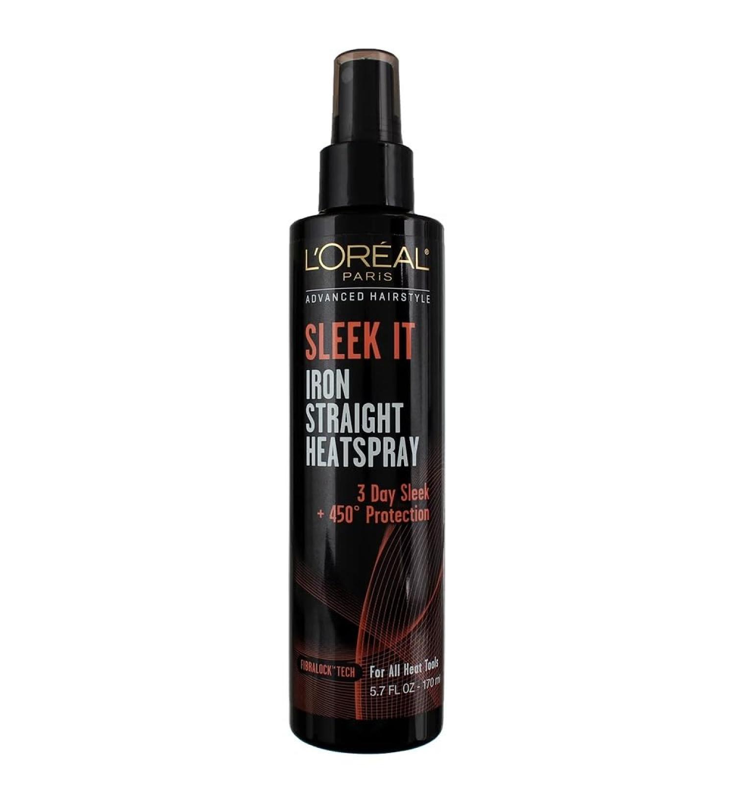 L'Or al Paris Advanced Hairstyle SLEEK IT Iron Straight Heatspray 5.7 fl. oz. - Buy Online on SooperMarket.com