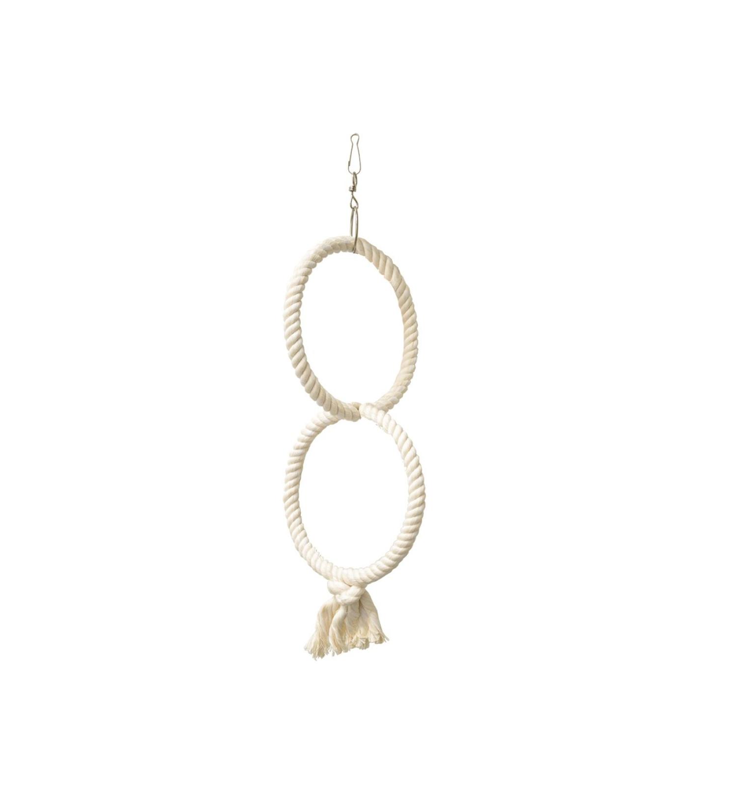 Nobby Cage Toy 2 climbing rings cotton small 32 / 14 cm 1 piece 32/14 cm