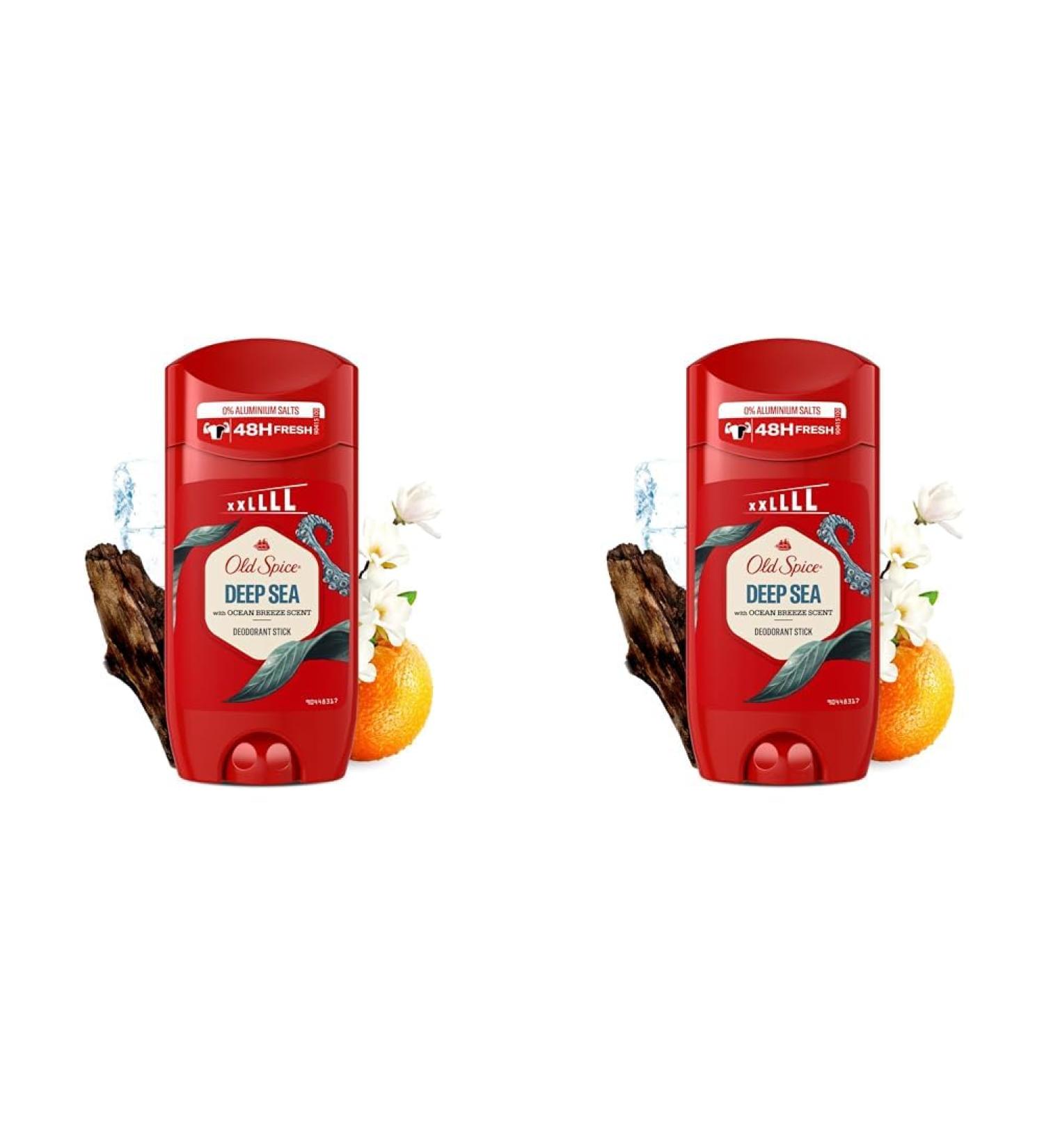 Old Spice Deep Sea Deodorant Stick For Men 85ml (Pack of 2) 85 ml (Pack of 2)
