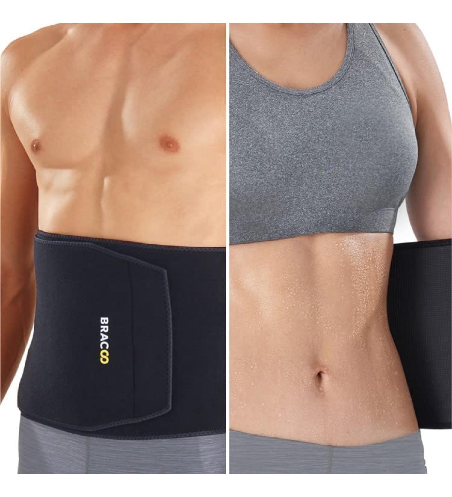Bracoo Waist Trimmer Wrap Sauna Belt for Men & Women - Large-X-Large Abdominal Trainer for Increased Core Stability - Buy Online on SooperMarket.com