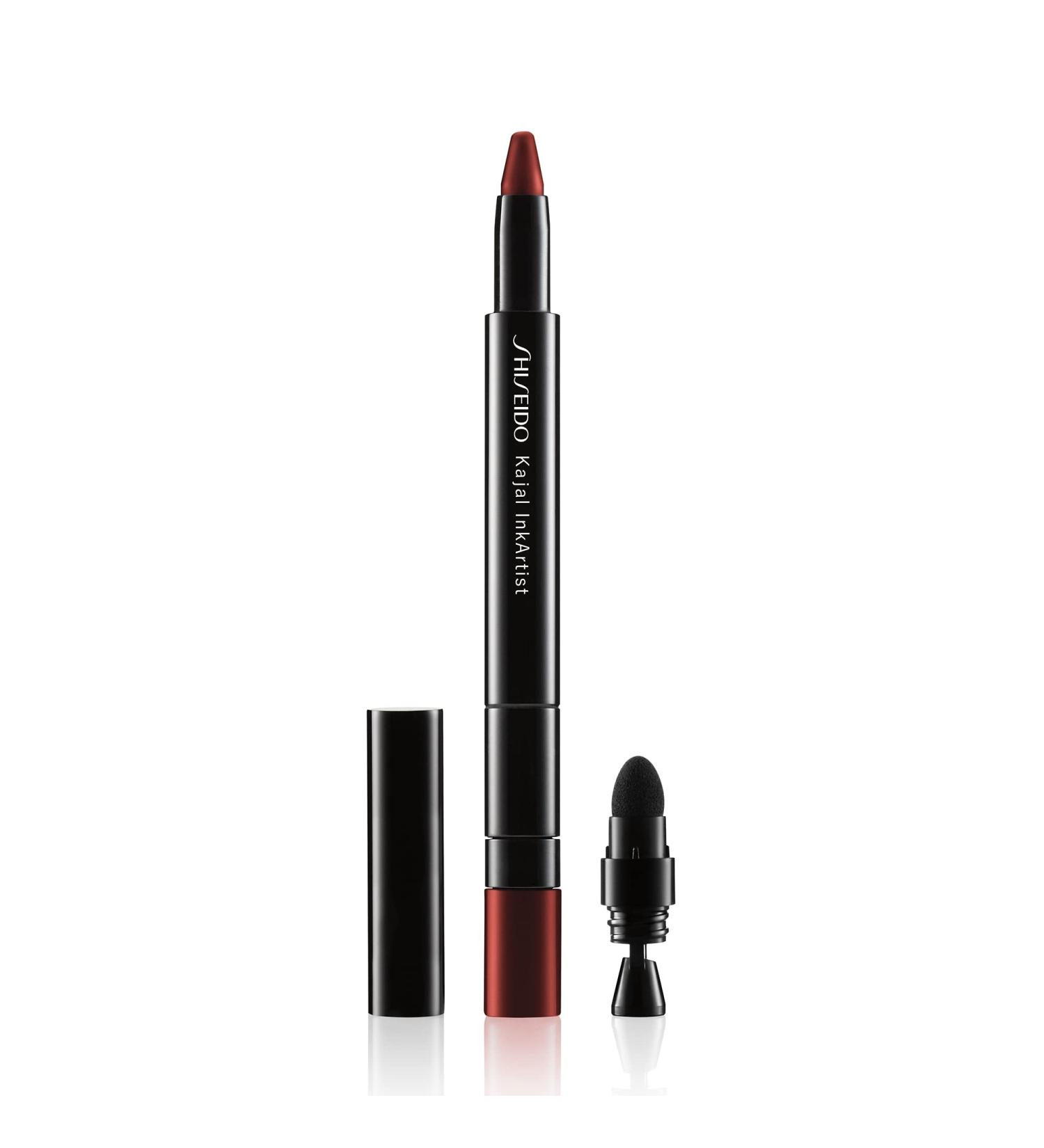 Shiseido Kajal InkArtist 4-in-1 Liner Kajal Eyeshadow & Brow Color - Azuki Red 04 | Smudge-Proof, Waterproof, Crease-Resistant - Buy Online on SooperMarket.com