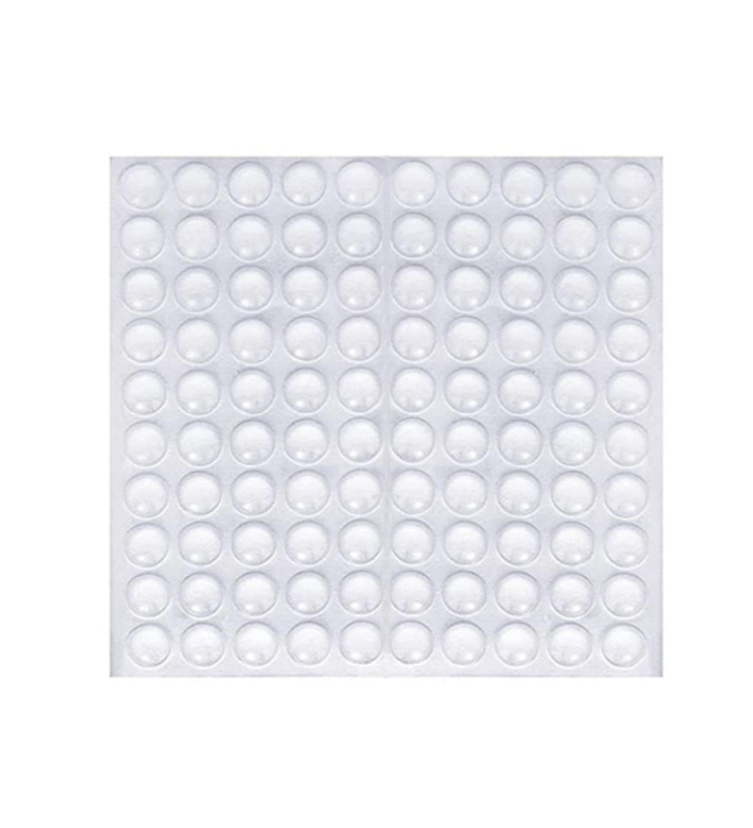 100 Pcs Self-Adhesive Rubber Furniture Buffers | Transparent Protective Bumper Pads for Drawers Cupboards & Notebooks - International Shipping - Buy Online on SooperMarket.com