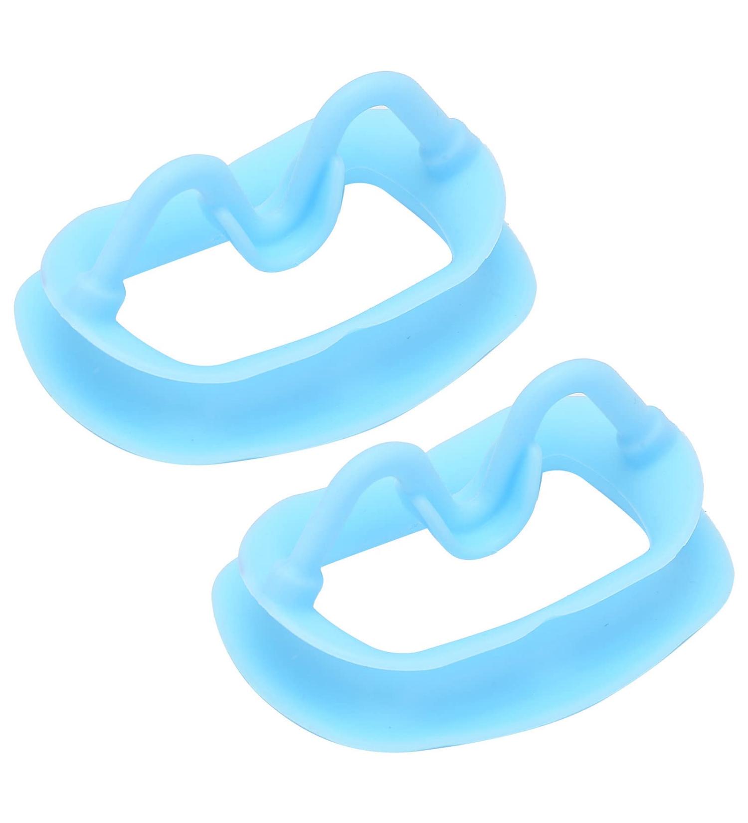 2 Pack Dental Mouth Opener - Silicone Cheek Retractor for Teeth | Portable & Reusable | Ideal for Dental Work (Blue) - Buy Online on SooperMarket.com
