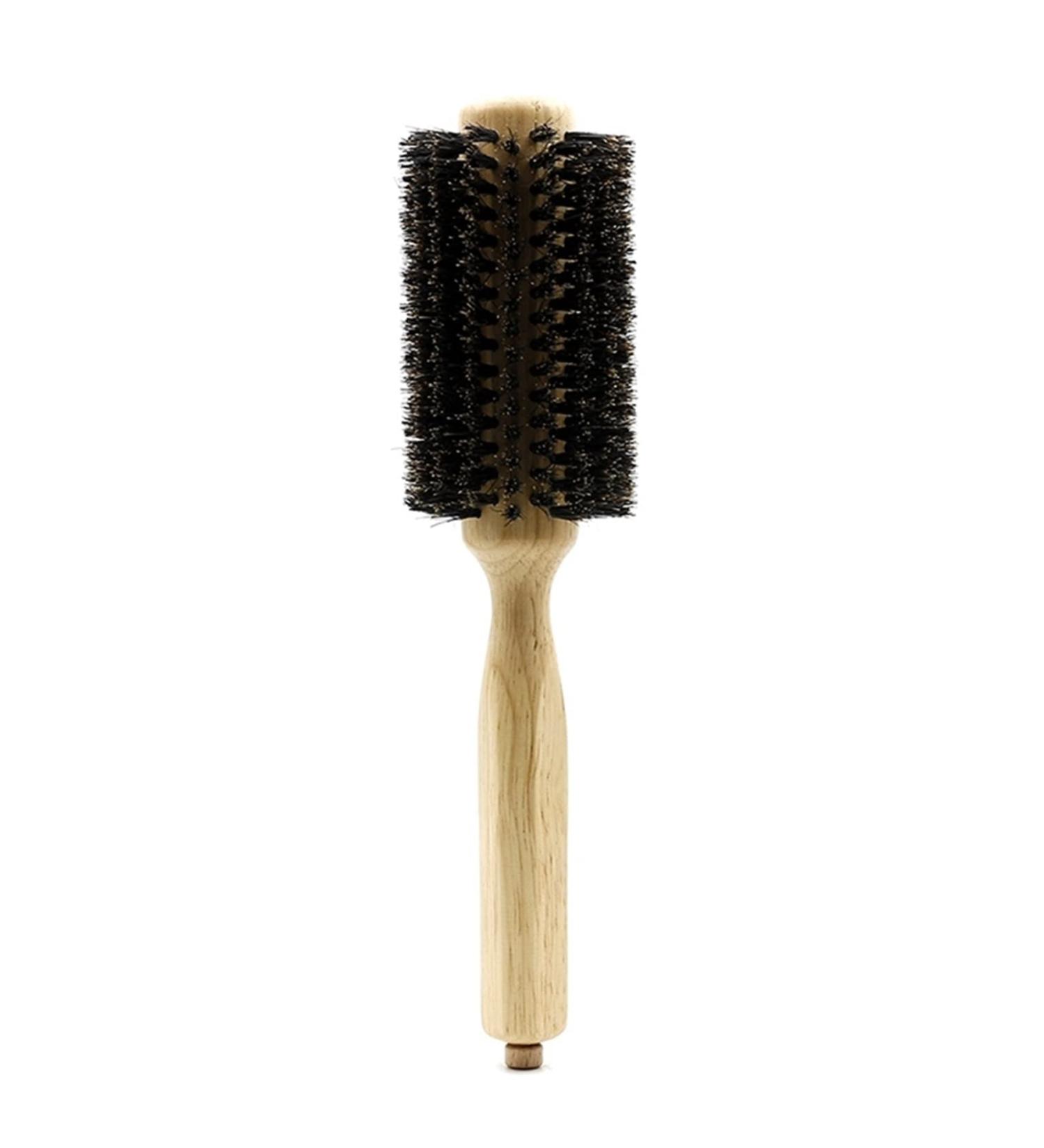 Comb Wood Handle Hair Round Brush Professional Hair Brush for Hair Cutting with Detachable Tail Round Comb for Hair Cutting wooden comb - Buy Online on SooperMarket.com