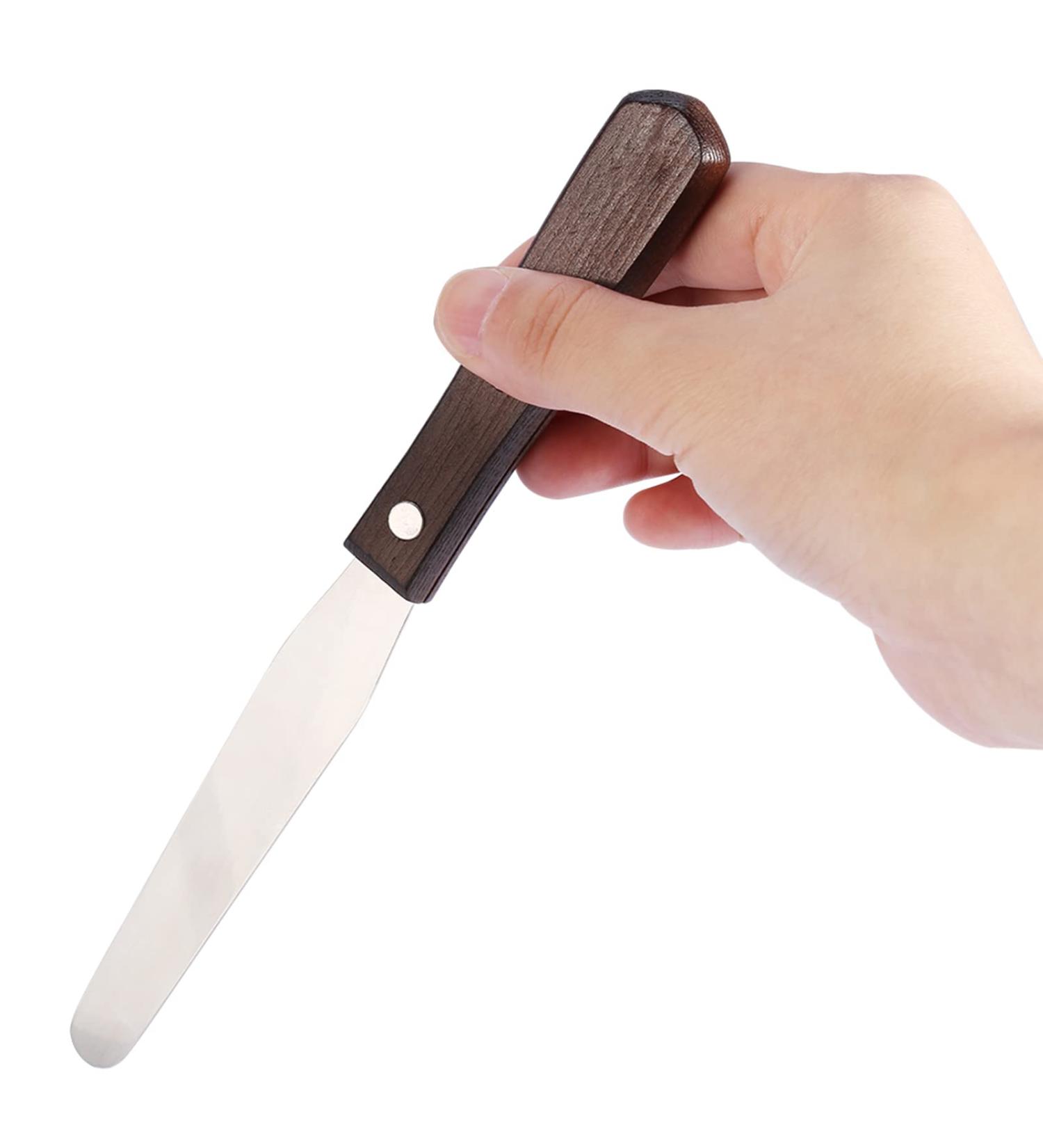 Reusable Metal Wax Spatula with Wooden Handle - Hair Removal Wax Applicator Tool for Smooth Skin | International Shipping Available - Buy Online on SooperMarket.com