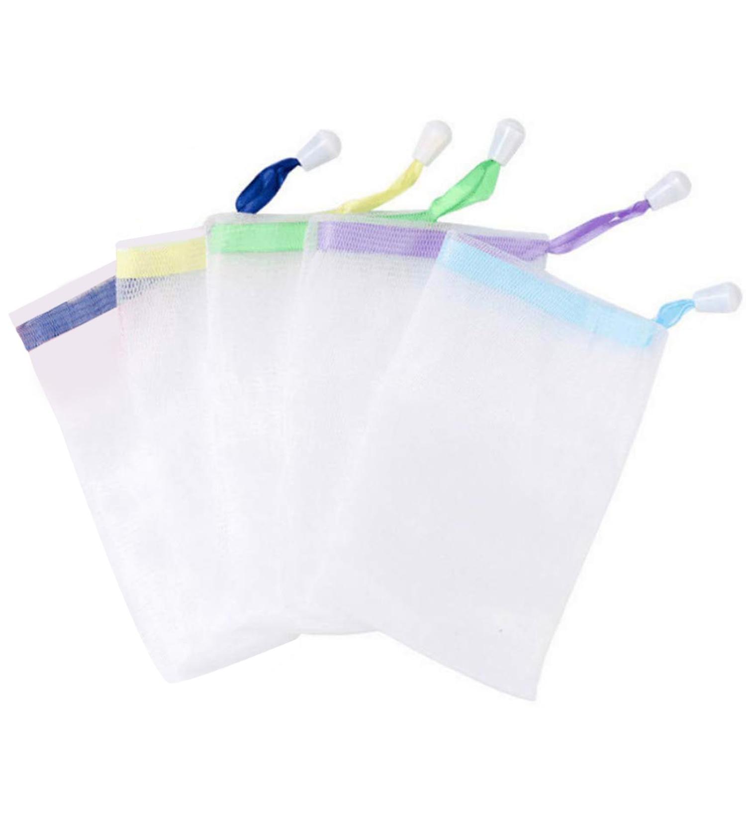 Invoda Handmade Soap Bubbles - Double-Layer Cord Striker & Foam Network for Body & Facial Cleaning (5 Pieces) - Eco-Friendly Bath Tools for Peeling & Refreshing Skin - Buy Online on SooperMarket.com