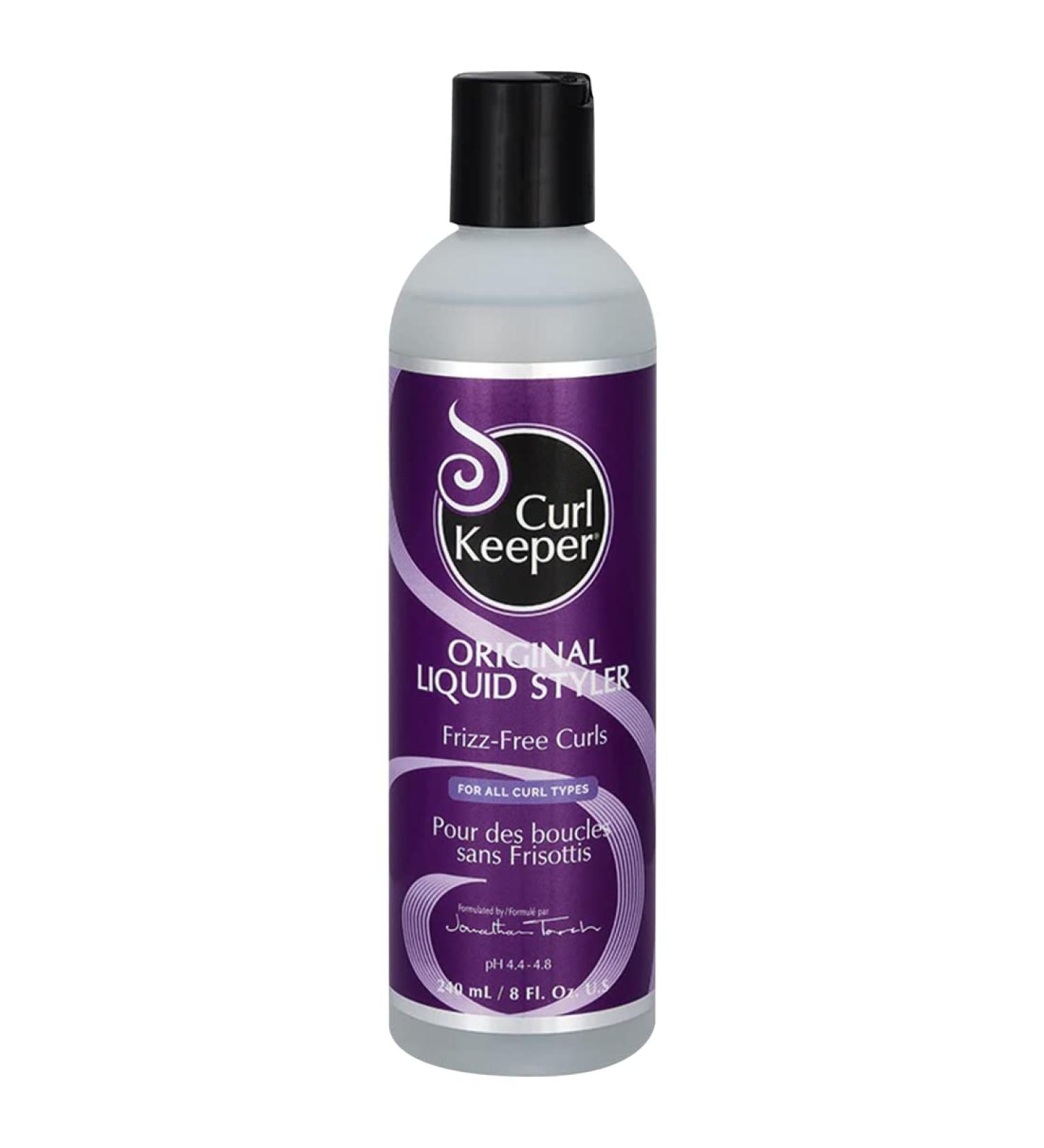 Curl Keeper Original Liquid Styler - 8oz - Frizz-Free Well Defined Curls | Weatherproof Formula | No Build-Up - Buy Online on SooperMarket.com