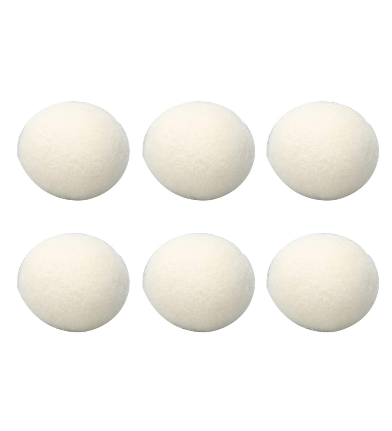 GFRGFH Wool Drying Balls Laundry Balls for Dryer Reusable Static Reduction Skin Friendly Softener Ball for Clothes 6pcs(3.5cm) - Buy Online on SooperMarket.com