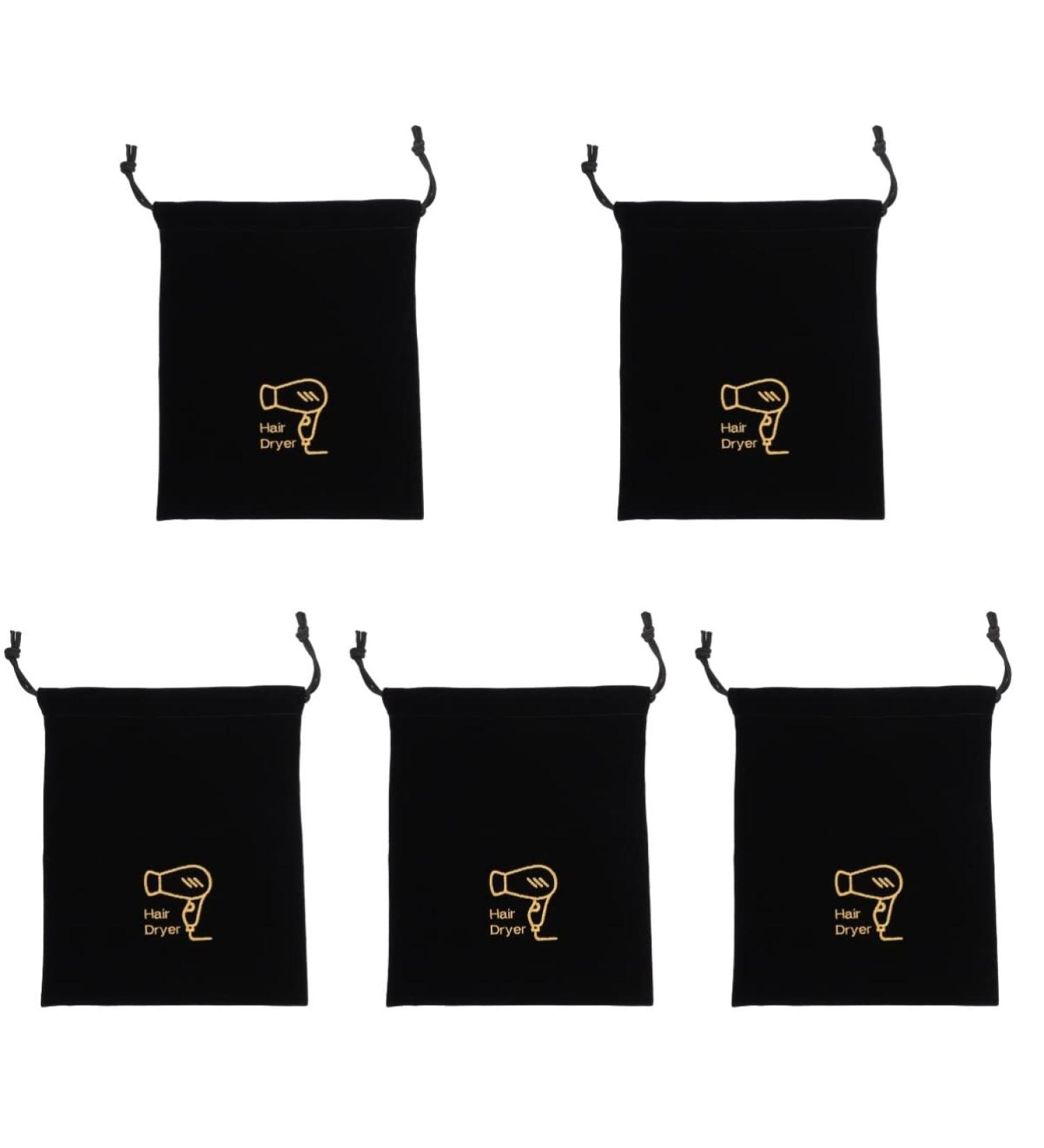 Cabilock 5pcs Hair Dryer Storage Bag Travel Hair Dryer Hair Dryer Travel Bag Hair Dryer Supplies Household 30X26X1CMx5pcs Blackx5pcs - Buy Online on SooperMarket.com