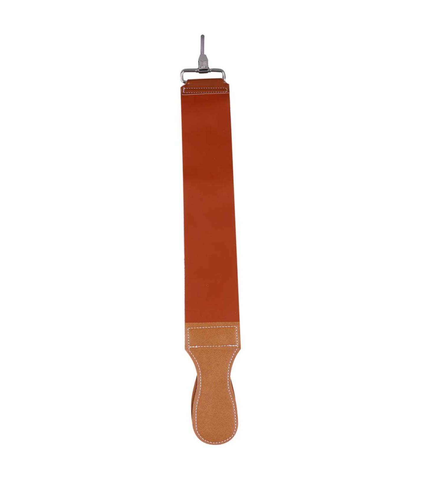 Minkissy Double Layer Sharpening Strop Belt - Leather Canvas Razor Knife Sharpener for Barber Shop and Home | Hanging Buckle Polishing Strap - Buy Online on SooperMarket.com