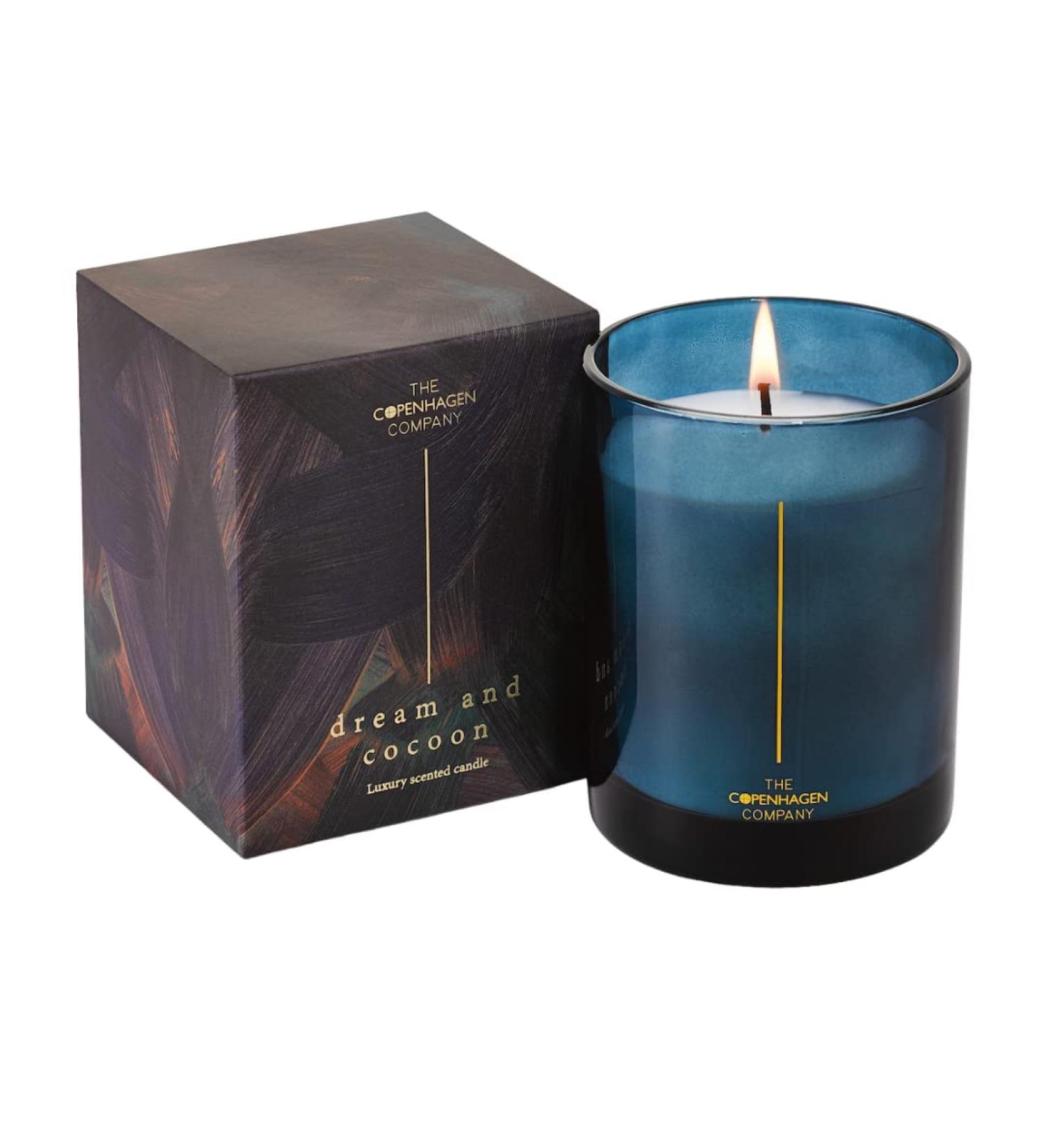Luxury Scented Candle Gift | Soy Candle | 45 Hours Burn Time | Bergamot Rose & Sandalwood | The Copenhagen Company | 7oz - Buy Online on SooperMarket.com