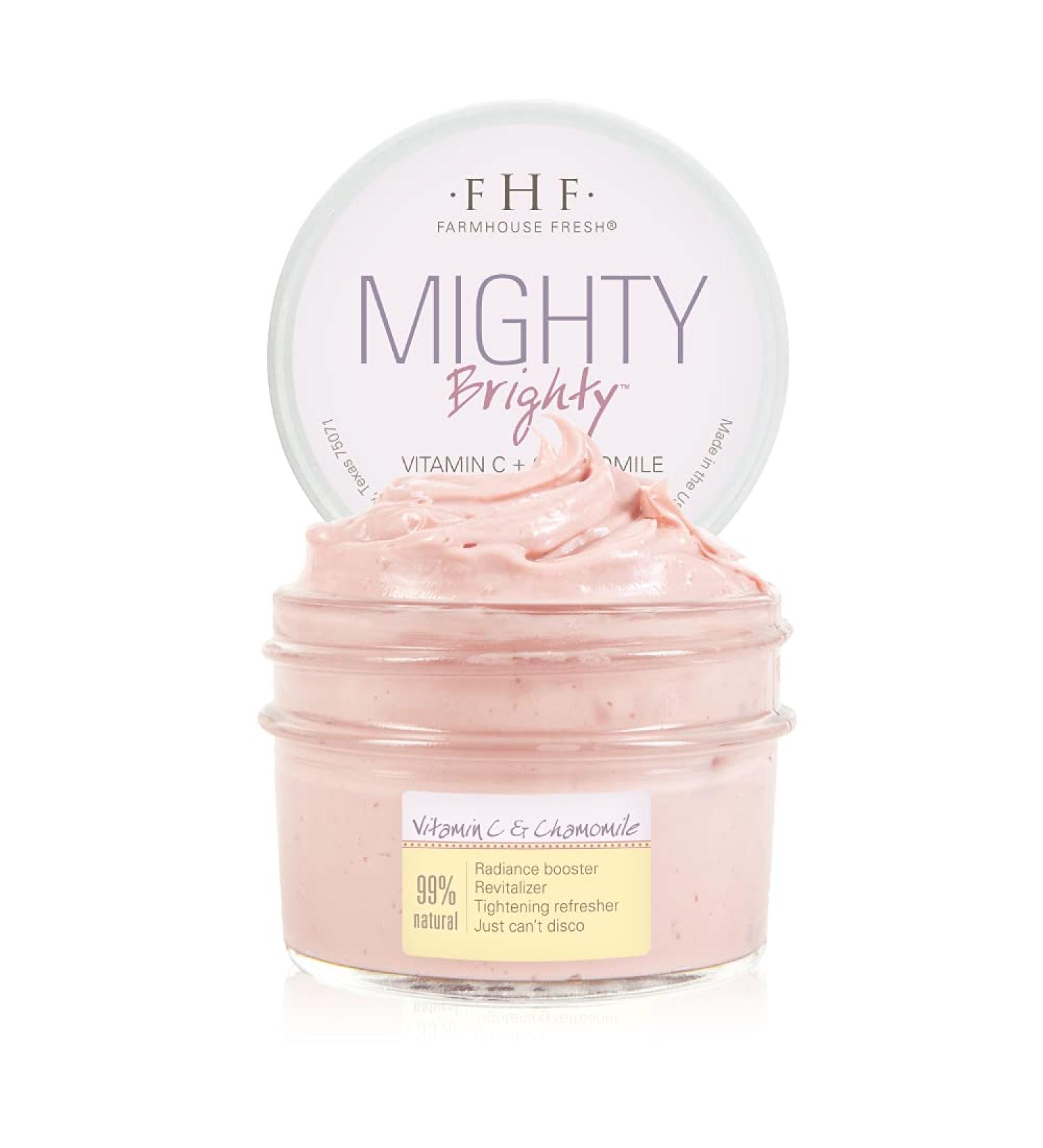 FarmHouse Fresh Mighty Brighty Vitamin C + Chamomile Brightening Mask 3.2 oz.