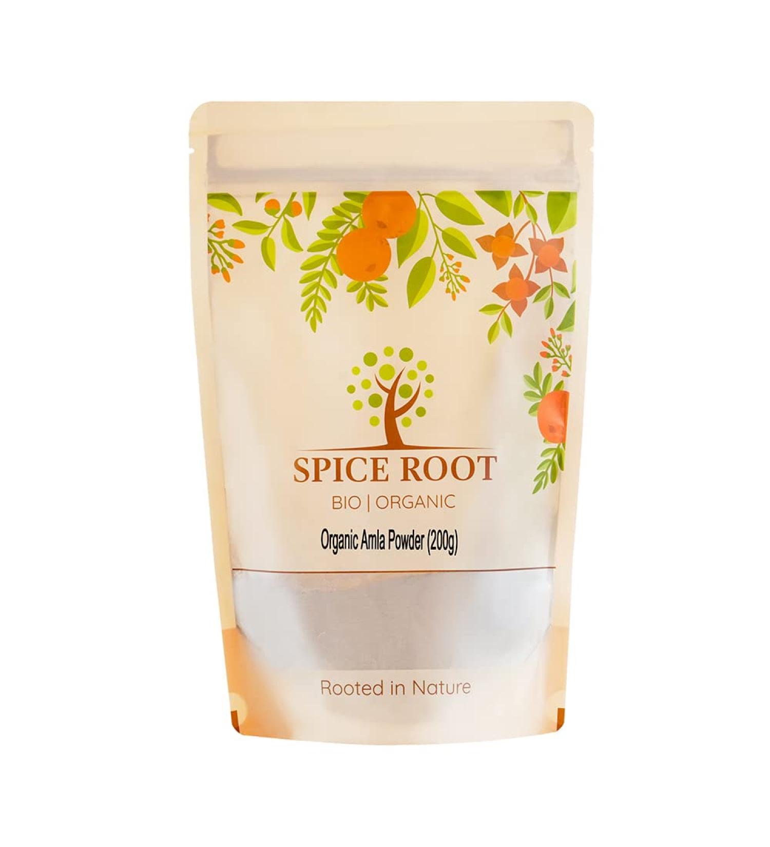 Certified Organic Amla Powder 200g - High Quality Indian Gooseberry Powder - Buy Online on SooperMarket.com