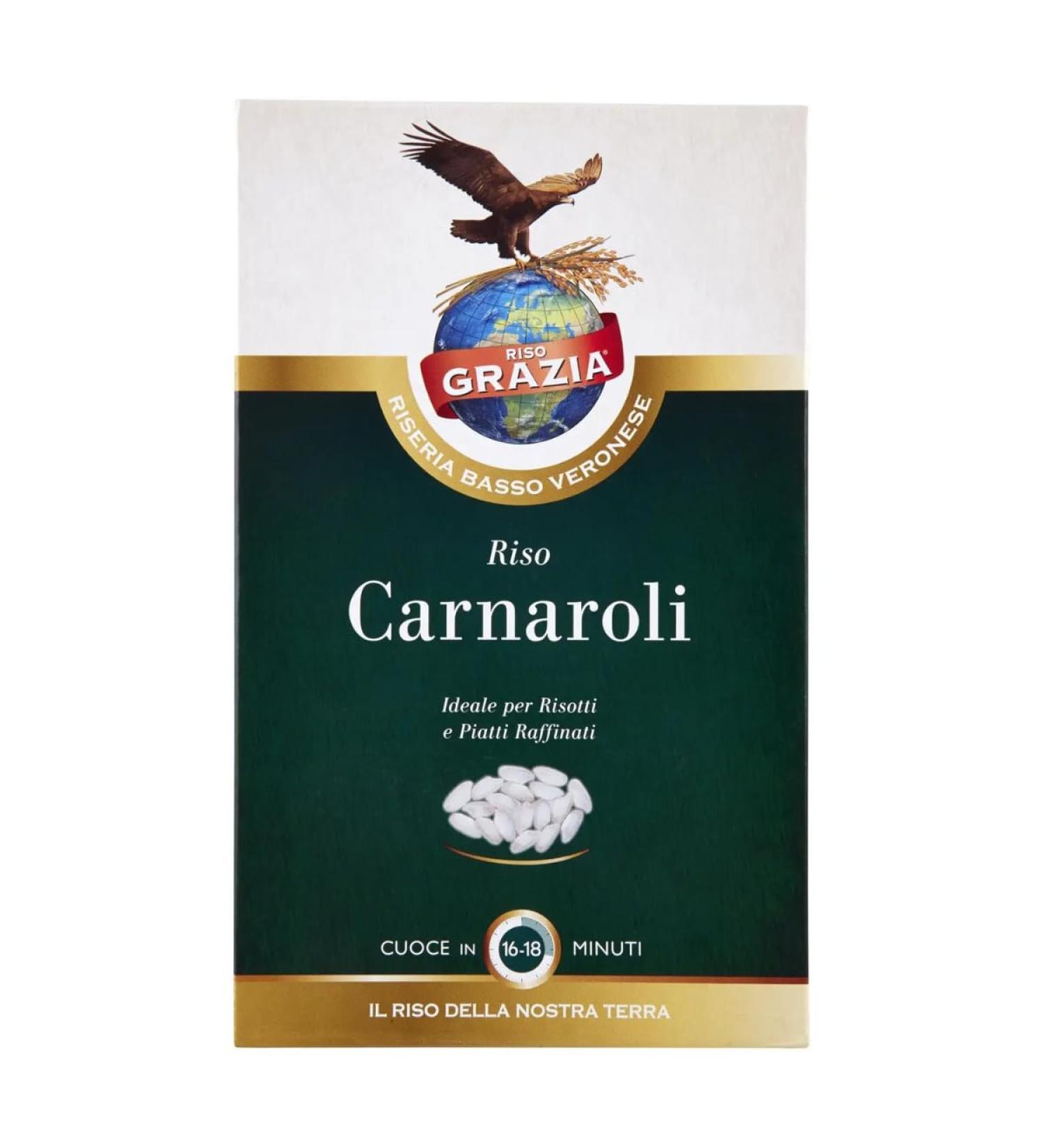 Rice Carnaroli 1kg | Authentic Italian Carnaroli Grain Perfect for Risotto - Buy Online on SooperMarket.com