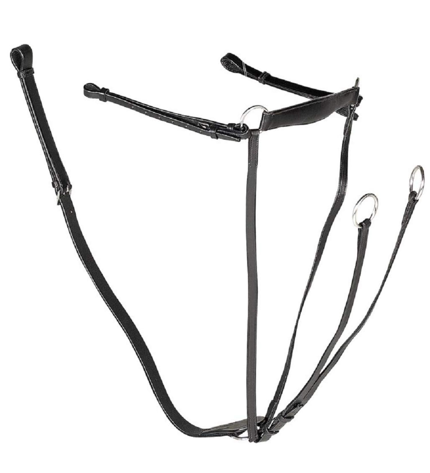 Gallop Economy Leather Breastplate Martingale Full Size Black