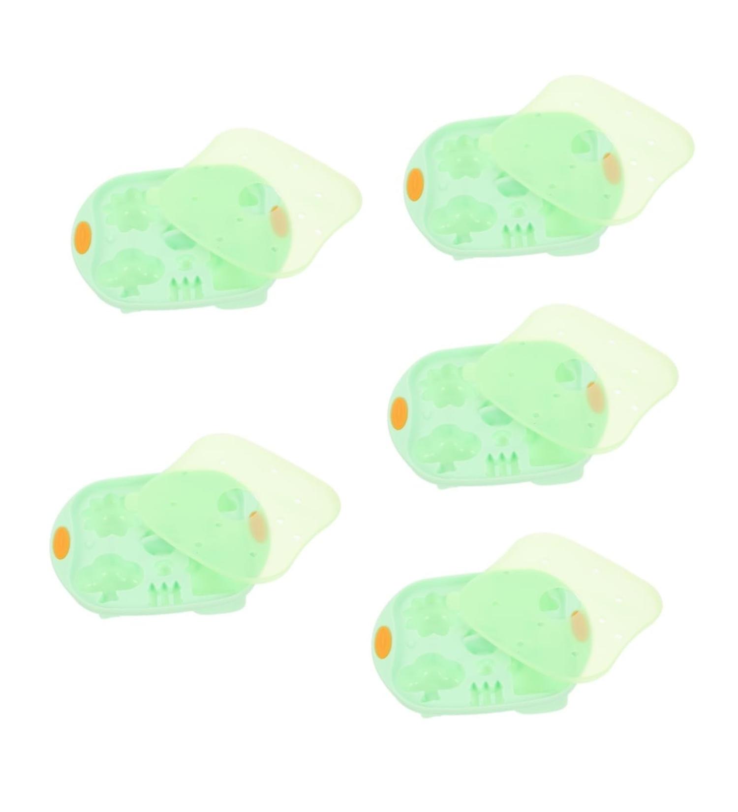OUNONA 5pcs Baking Tools Mold for Baby Food Silicone Baby Food Molds Professional Silicone Mold DIY for Food Baby Food Silicone Mold Silicone Molds Milk Silica Gel Jelly Infant Products 15X12X3cmx5pcs Greenx5pcs - Buy Online on SooperMarket.com