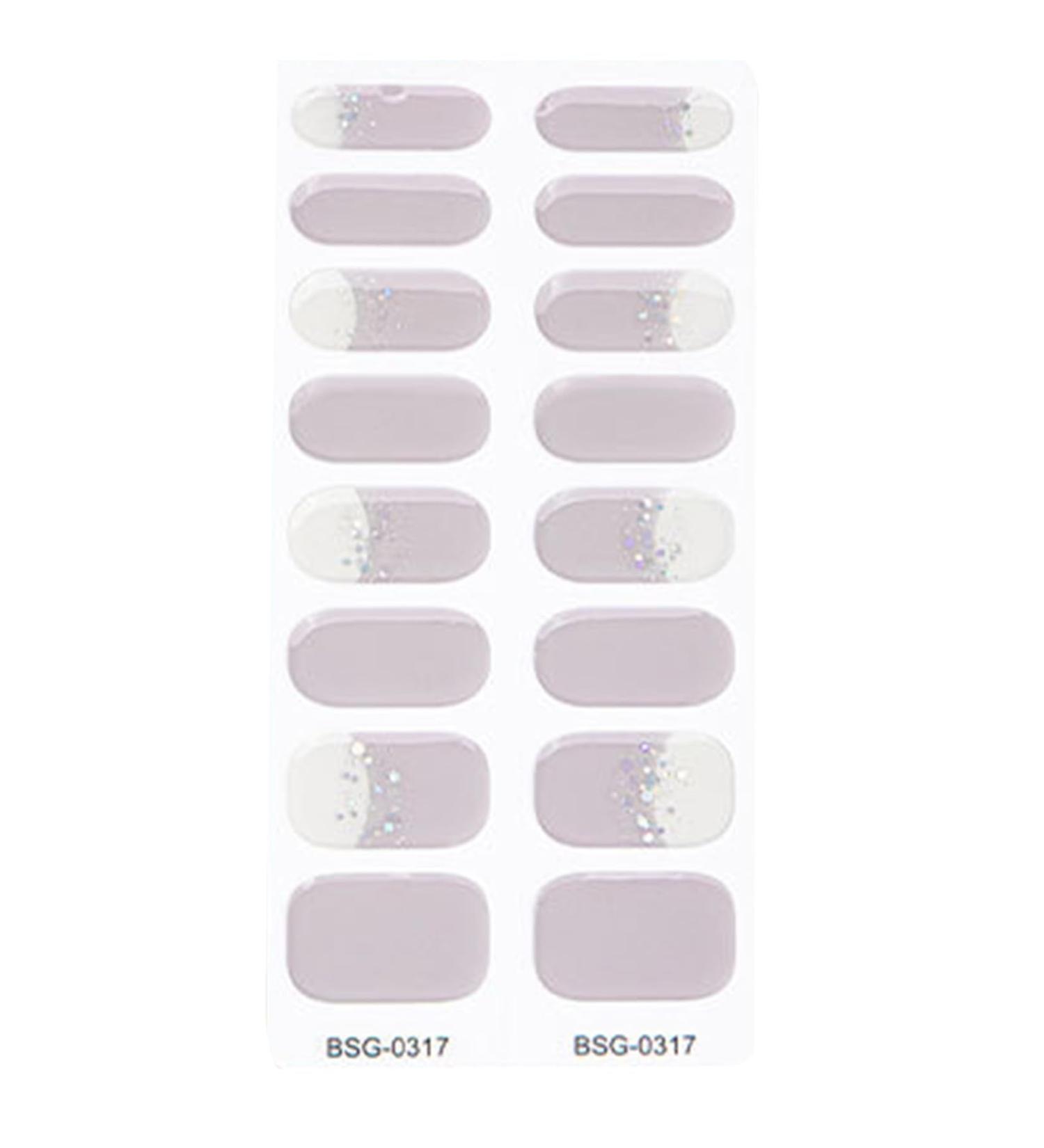 Semi Cured Gel Nail Polish Stickers Fashion Classical Nails Strips Waterproof Adhesive Full Wraps Gel Nail Art Stickers Semi Cured Gel Nail Strips Starter Kits Bsg0317 - Buy Online on SooperMarket.com