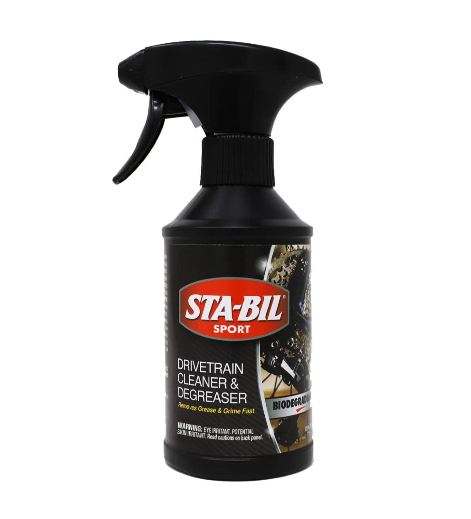 STA-BIL SPORT Drivetrain Cleaner & Degreaser - Bicycle Chain Cleaner for Regular & Electric Bikes - 10oz Spray - Dirt & Oil Remover - Buy Online on SooperMarket.com