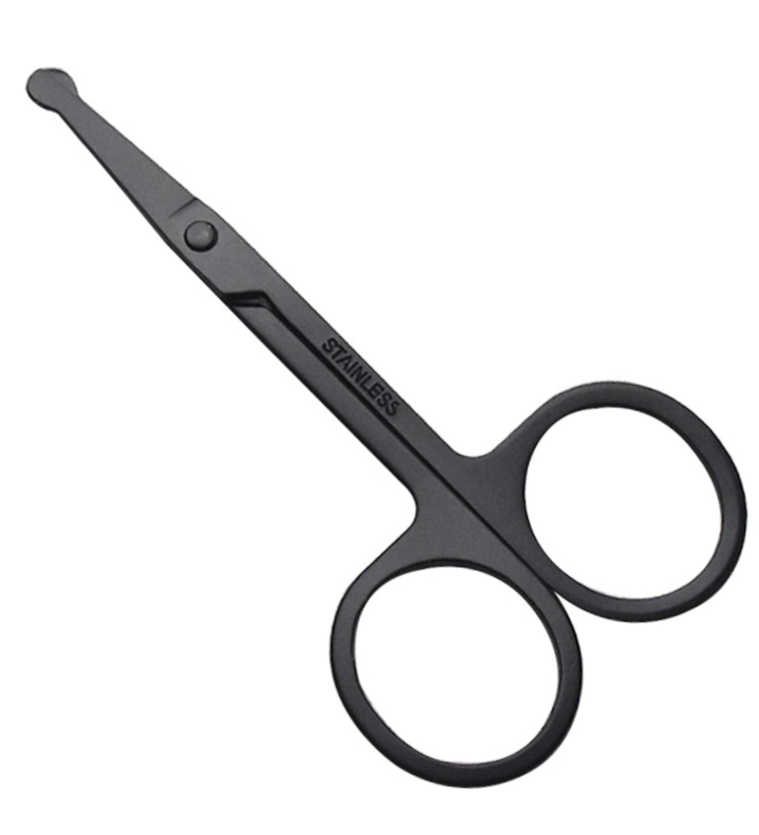 Bartscher Men's Nasal & Ear Hair Scissors - Stainless Steel Rounded Tip for Safe & Precise Grooming - Buy Online on SooperMarket.com