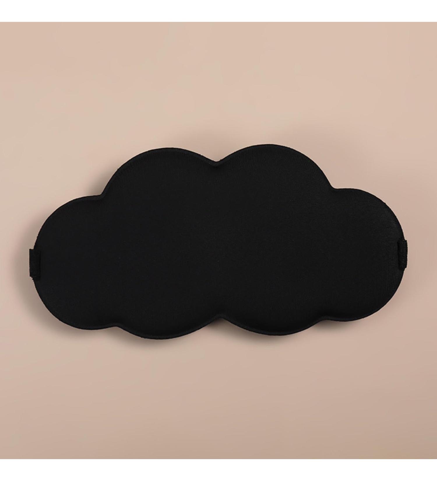 Seamless Warm Double-Sided Ice Silk Eye Mask - Black | Cloud Eye Shield | Free Shipping - Buy Online on SooperMarket.com