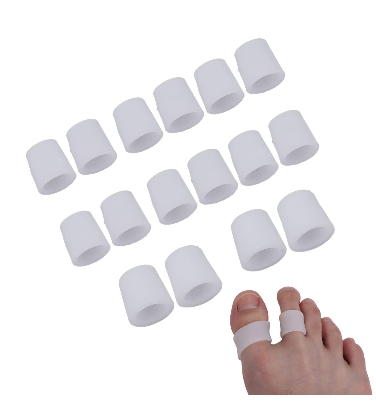 Gel Toe Cap and Protector - Prevent Ingrown Toenails, Corns, Blisters, Hammer Toes - 8 Pairs - Buy Online on SooperMarket.com