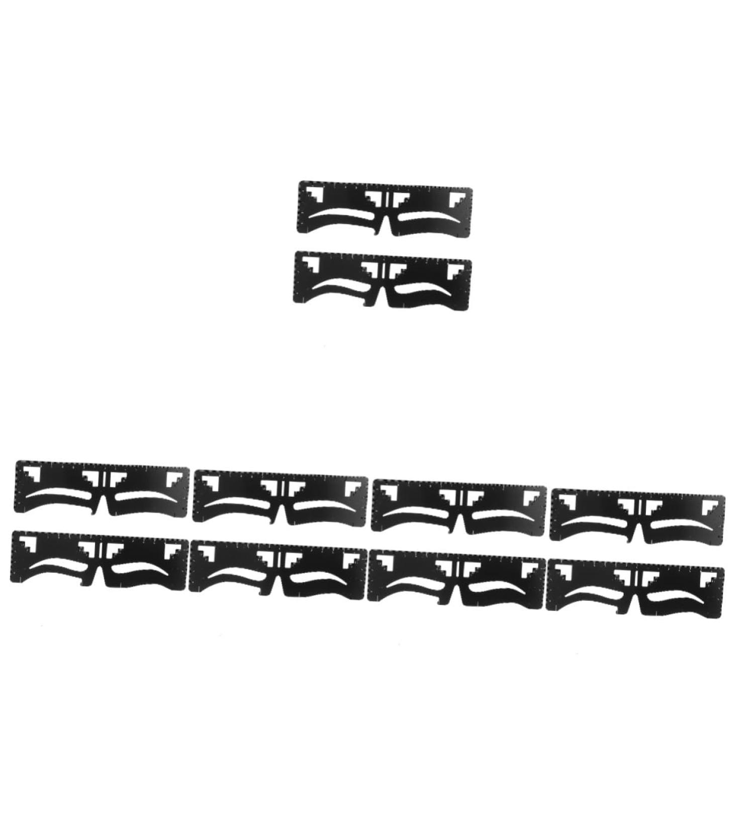 MAGICLULU 10 Pcs Eyebrow Ruler Female Eyebrow Makeup Stencil Makeup Tools Eyebrows Shaper Card Balance - Buy Online on SooperMarket.com