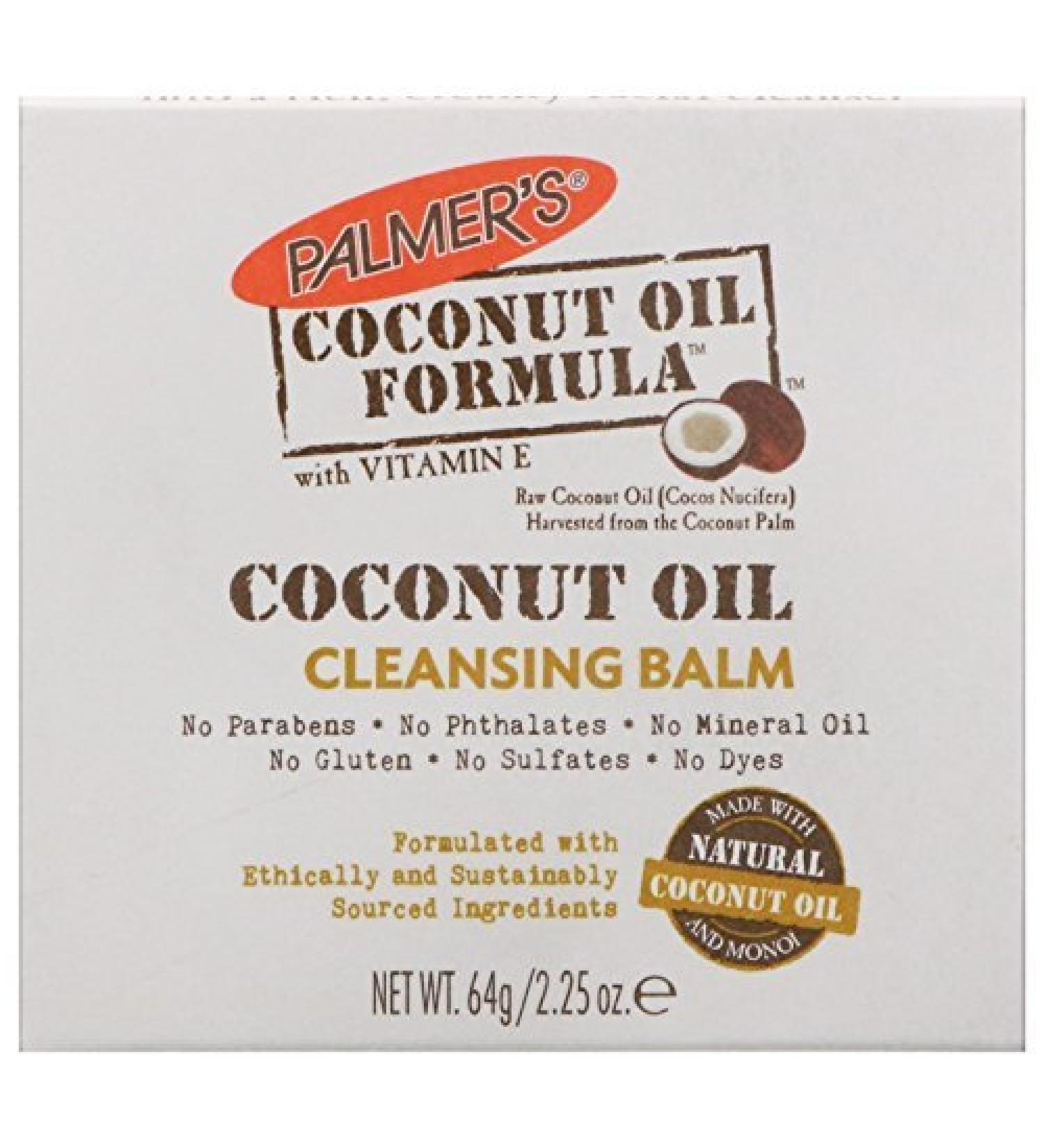 Palmer's Coconut Oil Formula  Coconut Monoi Facial Cleansing Balm and Makeup Remover  2.25 Ounces