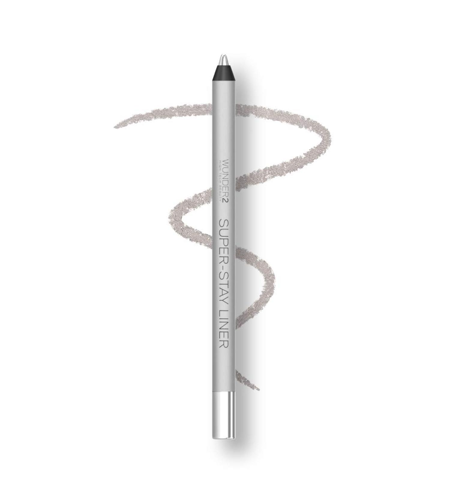 Wunder2 Super-Stay Liner Waterproof Eyeliner Pencil | Long Lasting Metallic Silver Eye Liner 0.2g - Buy Online on SooperMarket.com