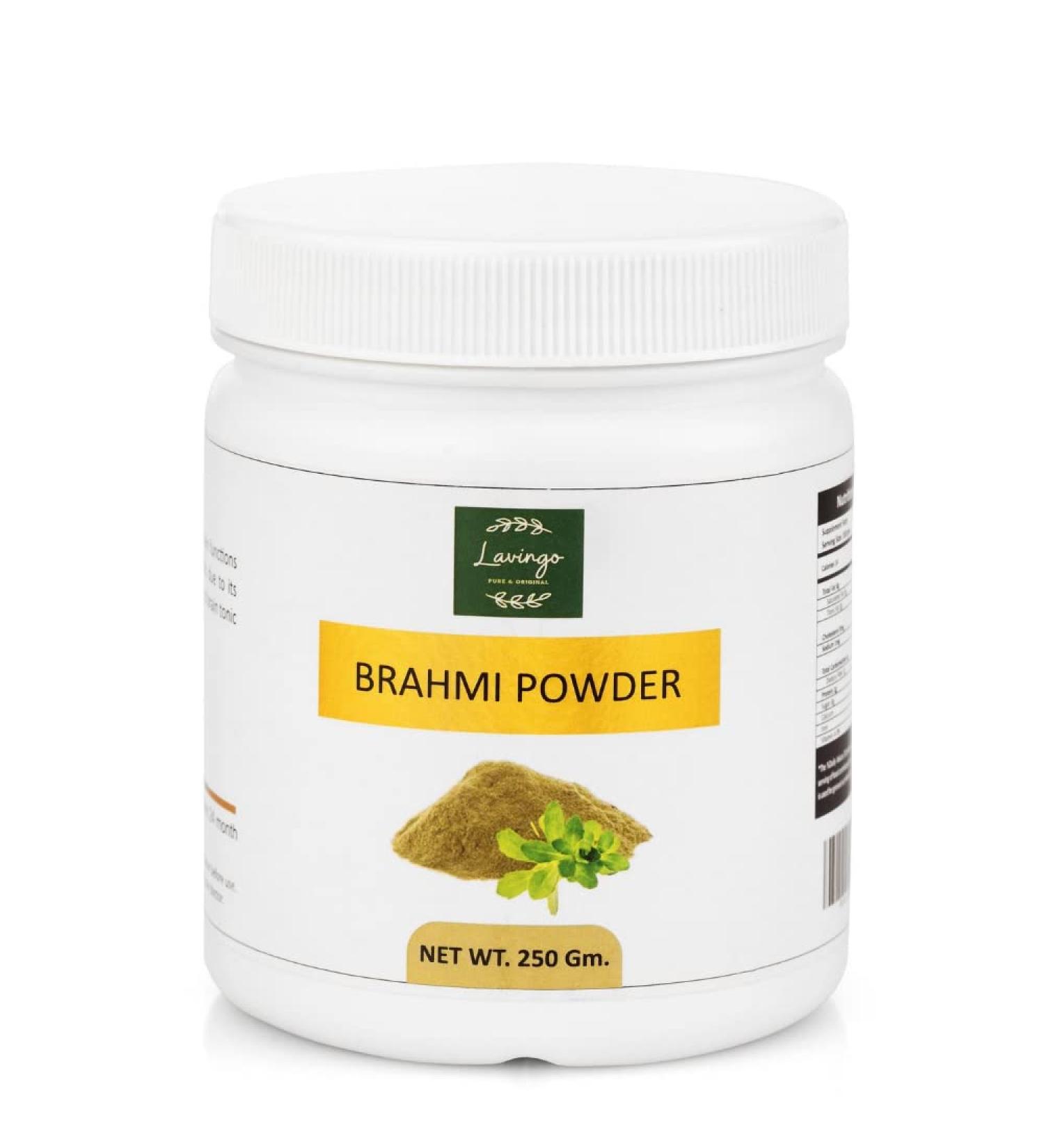 Brahmi Gotu Kola Powder 250g | Promotes Hair Growth | Ayurvedic Intelligence Herb | Eco-Friendly Packaging - Buy Online on SooperMarket.com