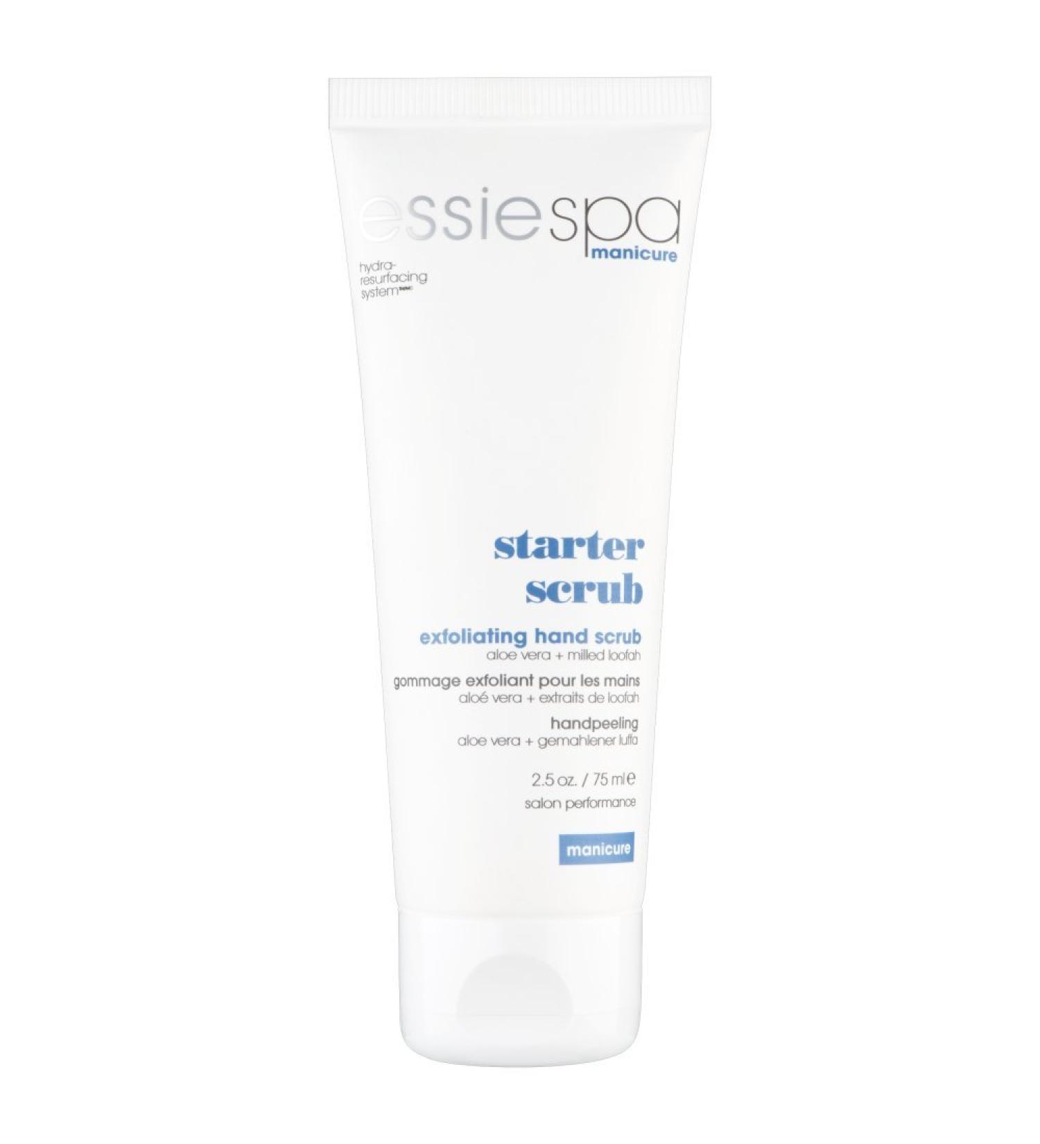 essie Hand Scrub Spa Manicure Starter Scrub/Nourishing Exfoliating Cream for Gentle Hands 1 x 75 ml