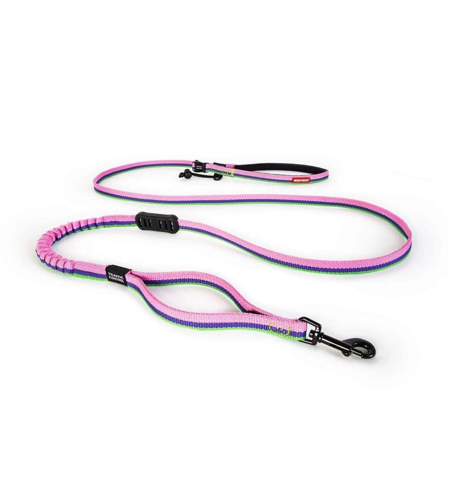 Ezydog Jogging Leash for Small & Medium Dogs - Reflective Elastic 210cm Bungee Jogging Leash - Perfect for Runners - Bubblegum Color - Buy Online on SooperMarket.com
