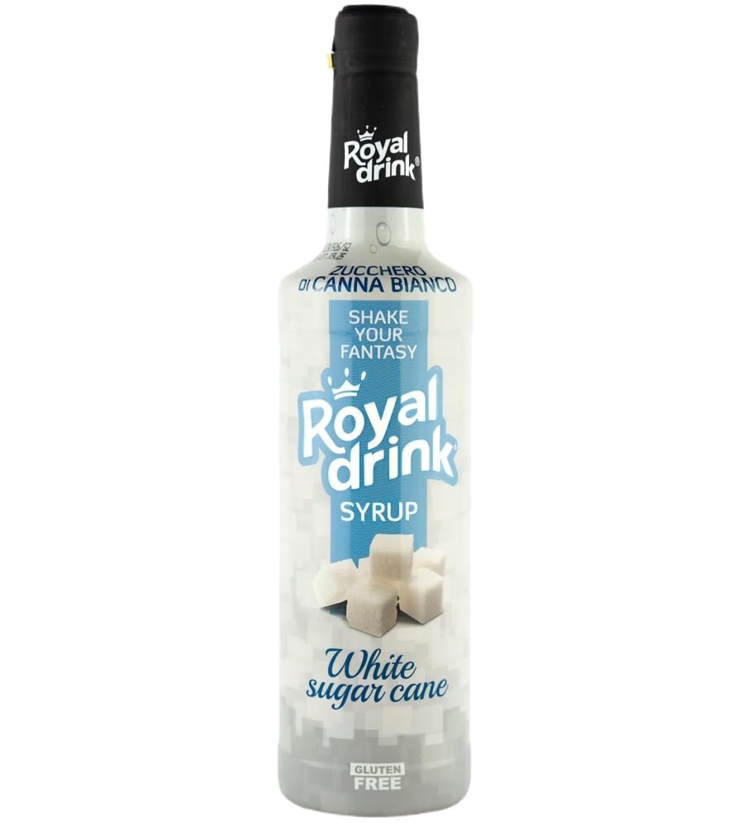 Royal Drink - Cane Sugar Syrup (700ml) - For Cocktails & Mocktails | Gluten Free | Made in Italy - Buy Online on SooperMarket.com