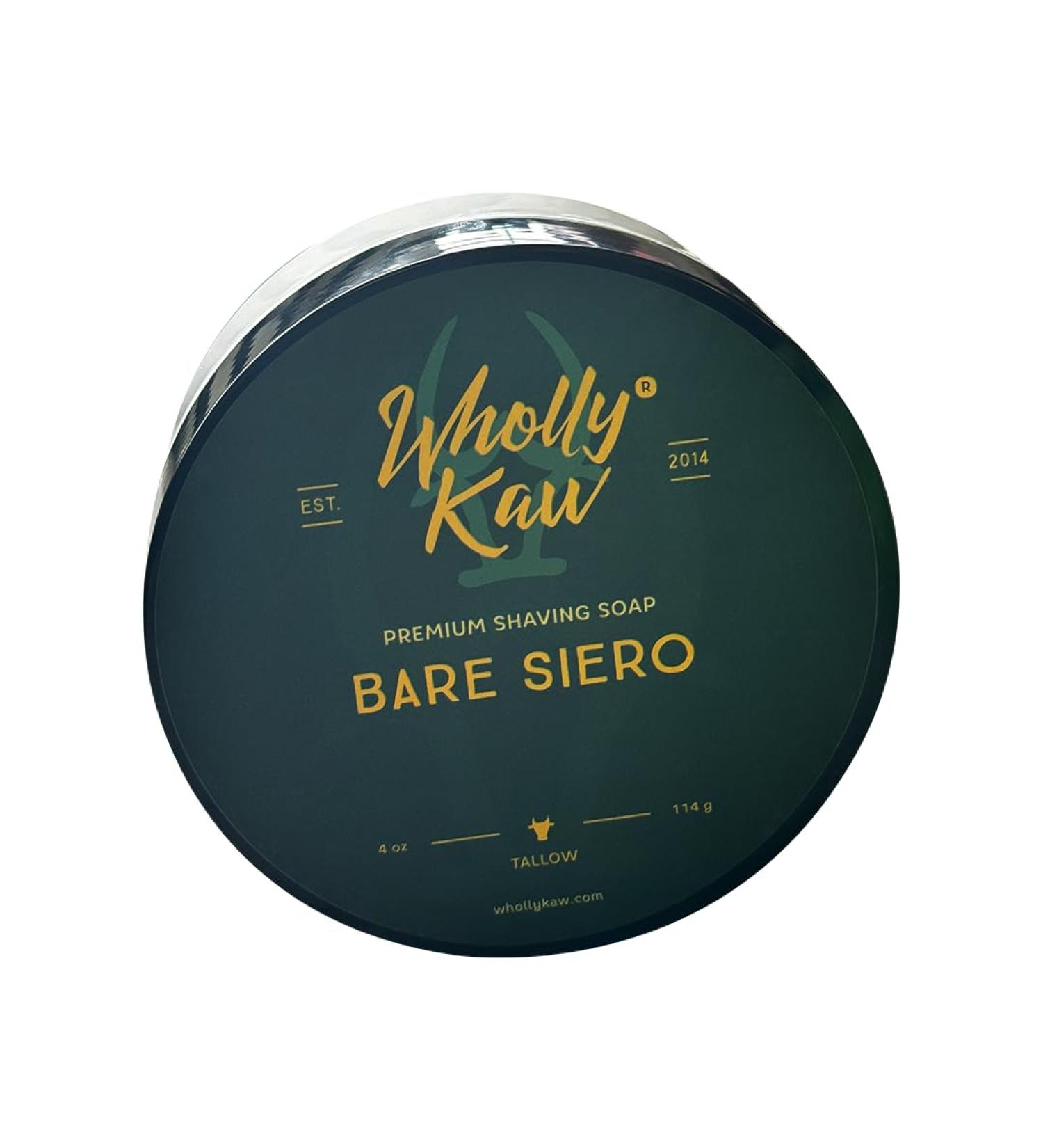 Buy Unscented Bare Siero Tallow Shaving Soap | Sensitive Skin | Donkey & Water Buffalo Milk Enriched - Buy Online on SooperMarket.com