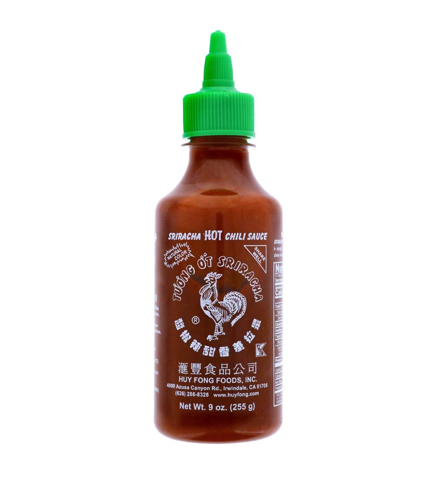 OCD Bargain Sriracha Hot Chili Sauce, Huy Fong 9 Ounce Bottle (1 Bottle)