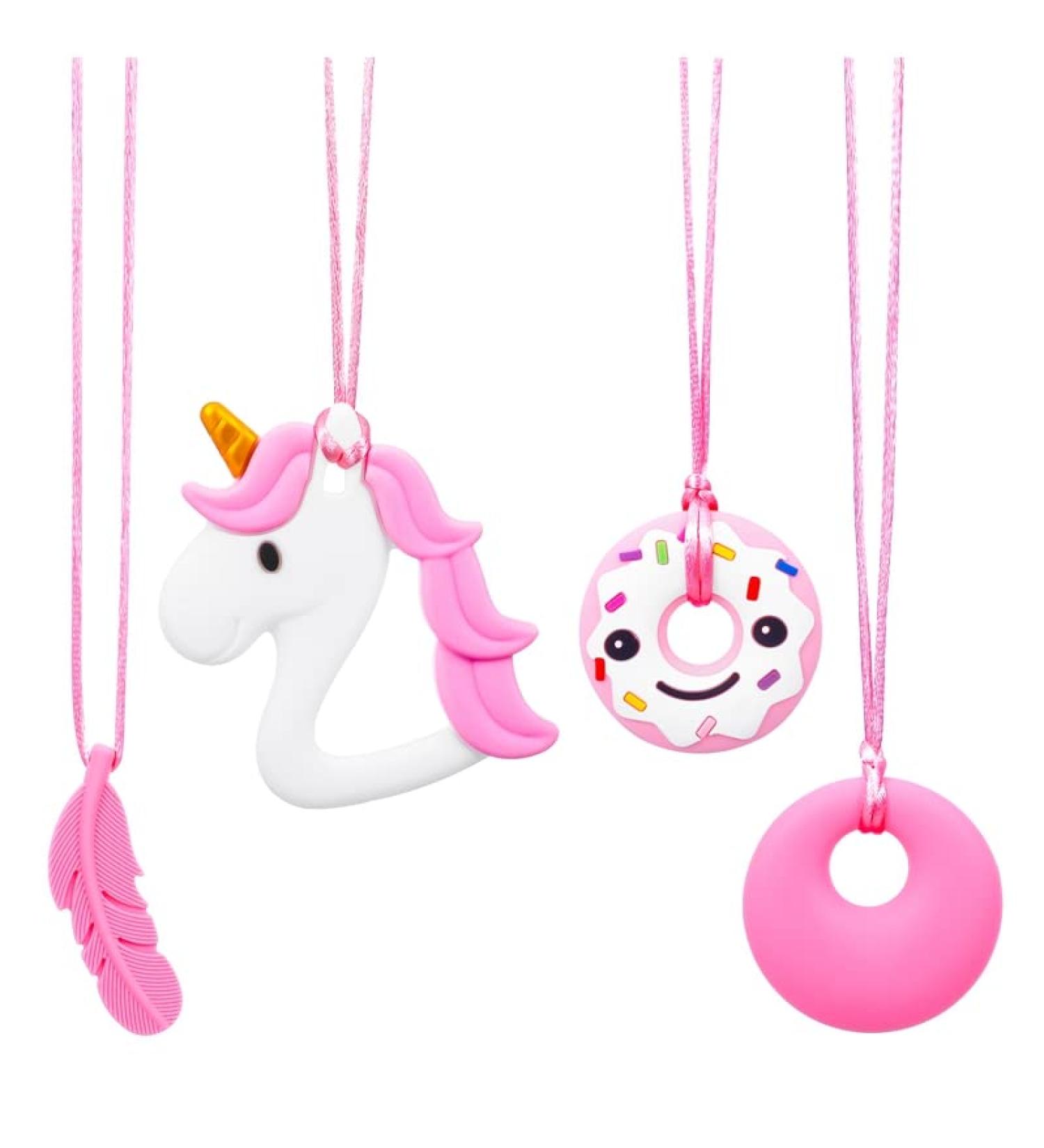Heyu-Lotus Silicone Chew Toys for Kids | 4-Pack Teething Relief for ADHD & Autism | Safe & Durable Silicone Teethers for Boys & Girls - Buy Online on SooperMarket.com