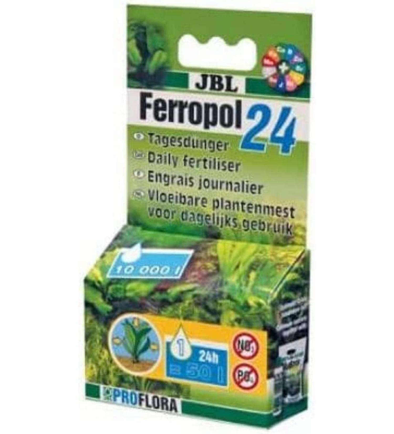 JBL Ferropol 24 daily plant fertilizer for freshwater aquariums 10 ml 2018000 10 ml (1 pack) daily fertilizer
