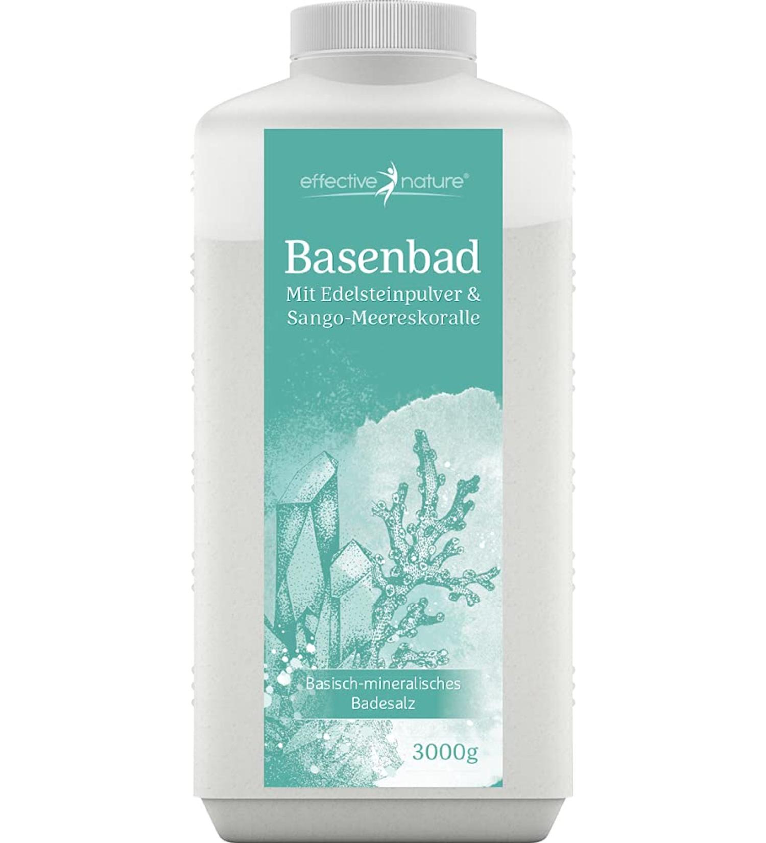 Effective Nature Basenbad 3000g with Sango Sea Coral - Smooth Skin Regenerating After Sport Additive-Free Foot Bath or Wrap - Supports Basenkur (3kg 1 Pack) - Buy Online on SooperMarket.com
