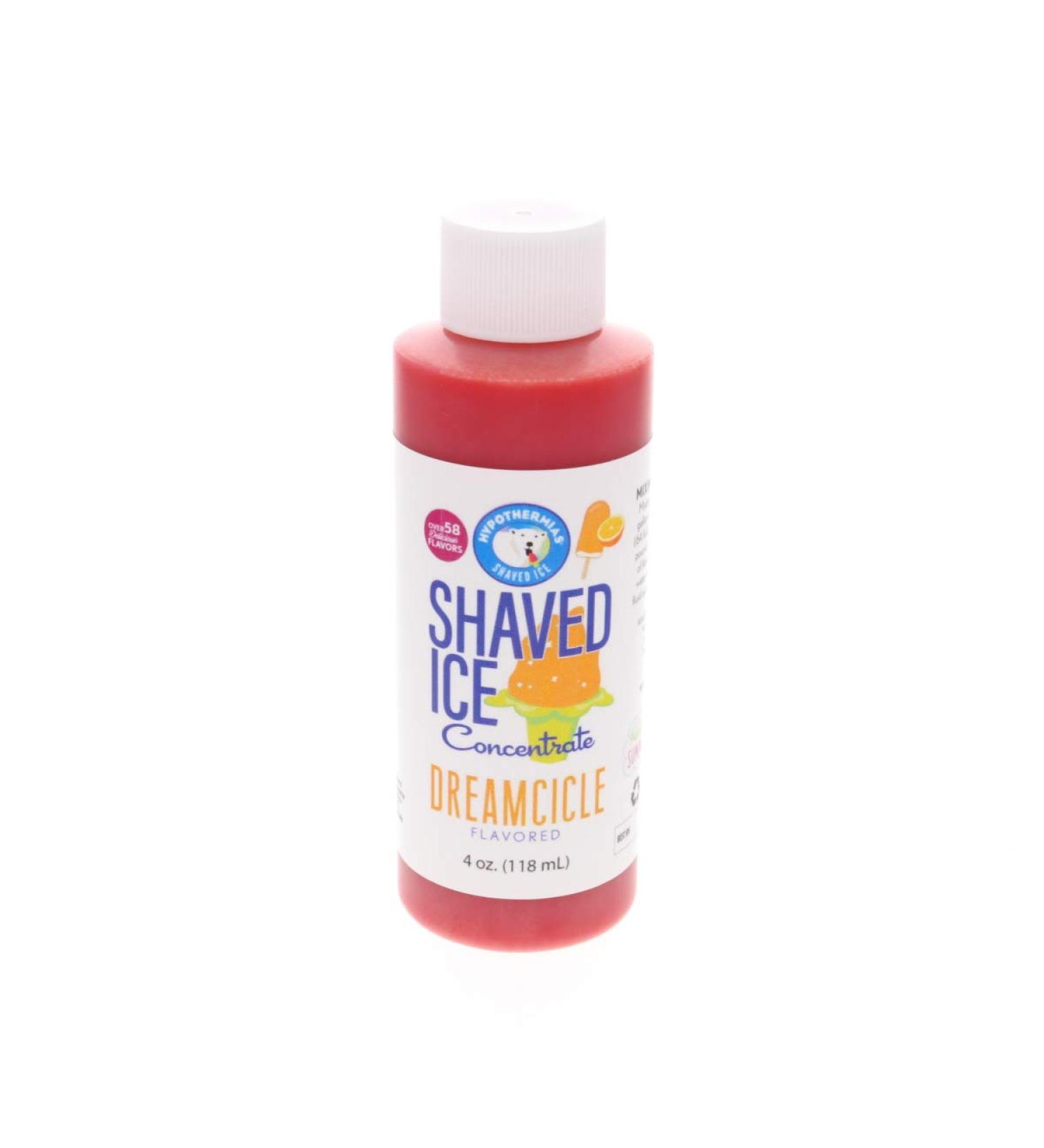 Dreamcicle Shaved Ice & Snow Cone Flavor Concentrate - 4 fl oz (Makes 1 Gallon of Syrup) - Buy Online on SooperMarket.com