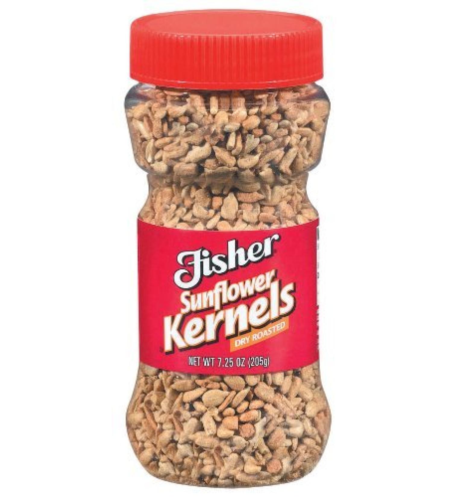 Fisher Dry Roasted Sunflower Kernels 7.25 Oz (Pack of 3)