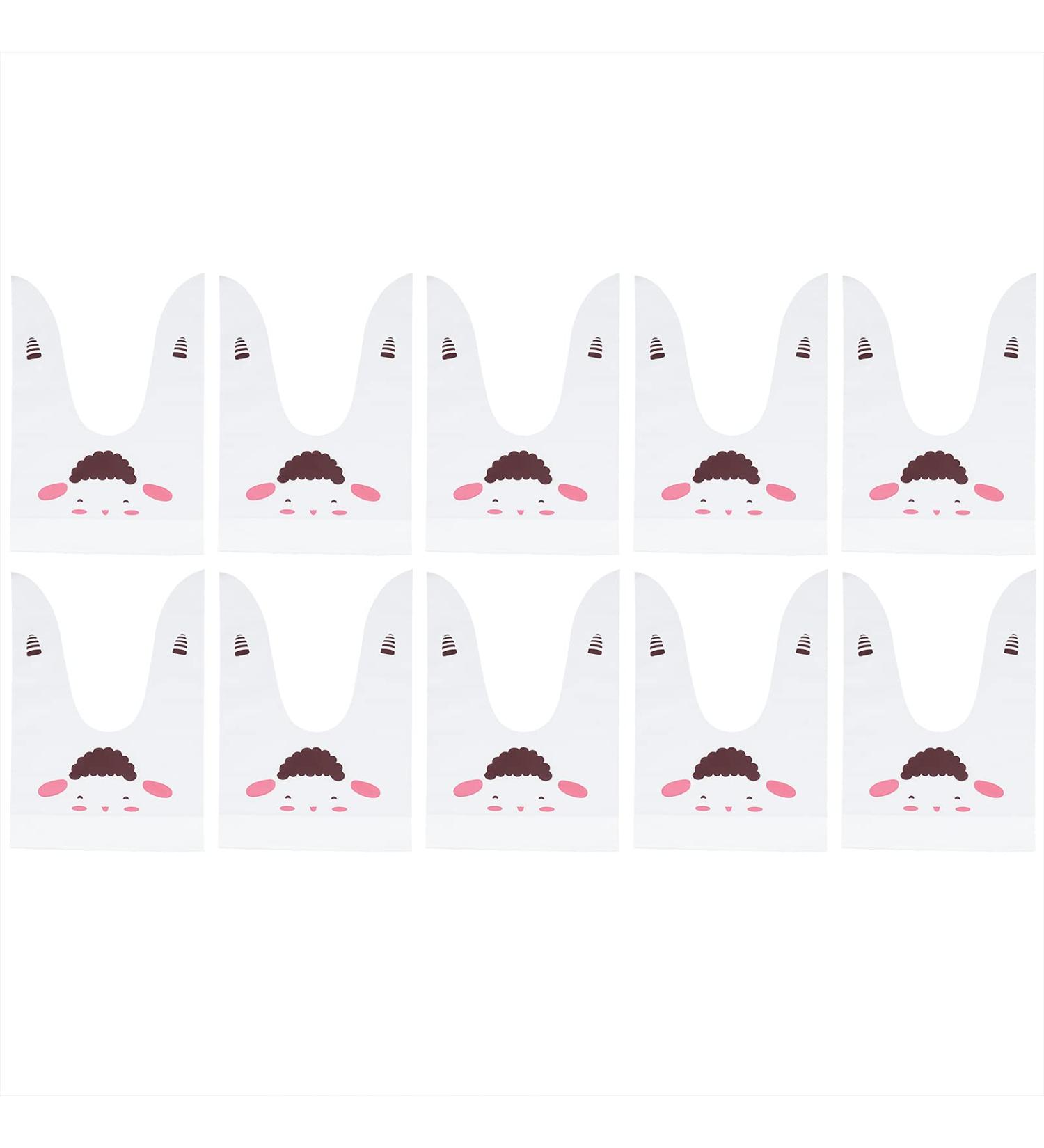 Qukaim Cartoon Bag 10Pcs Baking Bag DIY Long Ear Sweet Candies Cranberry Cookies Packing Bag for Home Bakery CampingLamb - Buy Online on SooperMarket.com