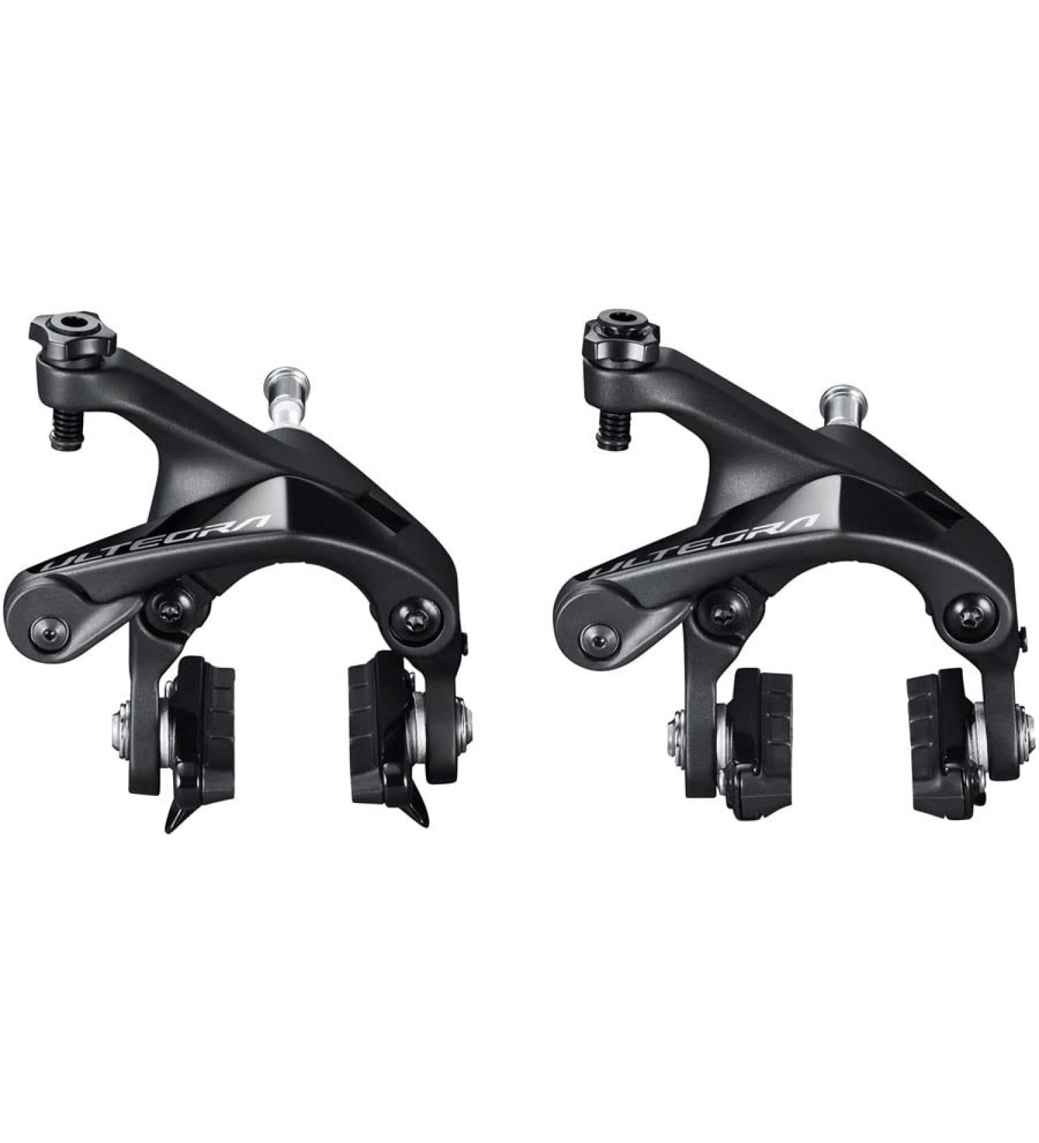 SHIMANO Ultegra BR-R8100 Road Caliper Brake Set - Front and Rear, Dual Pivot, Black