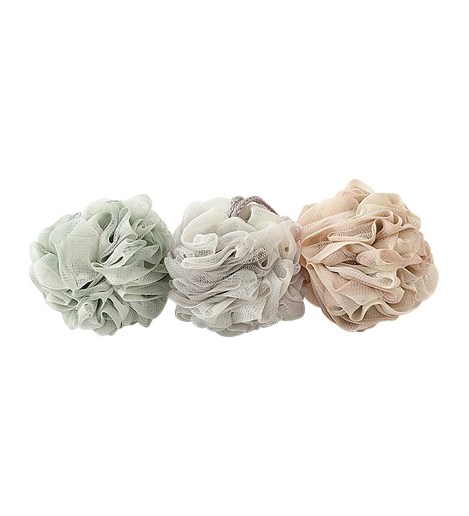 NOLITOY 6 Pcs Natural Loofah Dish Sponge Set | Eco-Friendly Bath & Shower Scrubber | Perfect for Women | Soft Mesh Pouf Cleaning Balls - Buy Online on SooperMarket.com