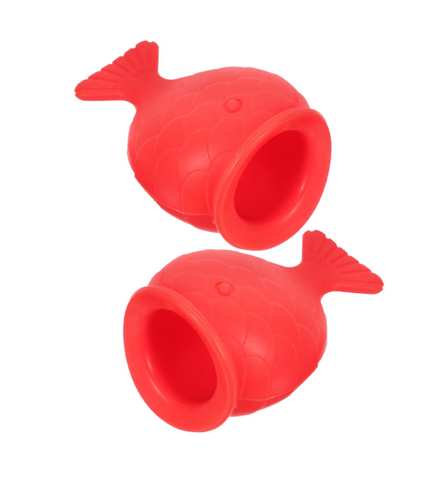 Beavorty 2pcs Silicone Fish Lip Filler Self Suction Plumping Device Natural Lip Plumper Red - Buy Online on SooperMarket.com
