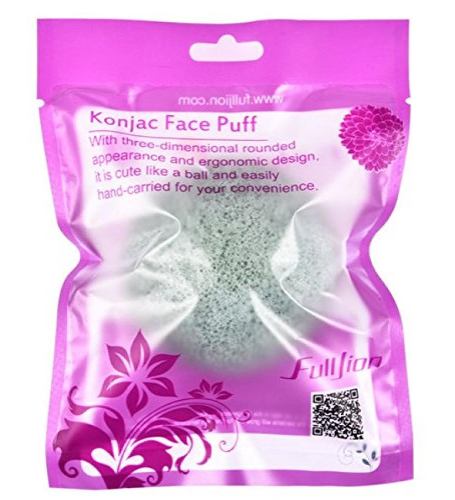 Natural Konjac Sponge (Green) - Eco-Friendly Face Puff | Gentle Cleansing & Exfoliation for All Skin Types - Shop Internationally - Buy Online on SooperMarket.com
