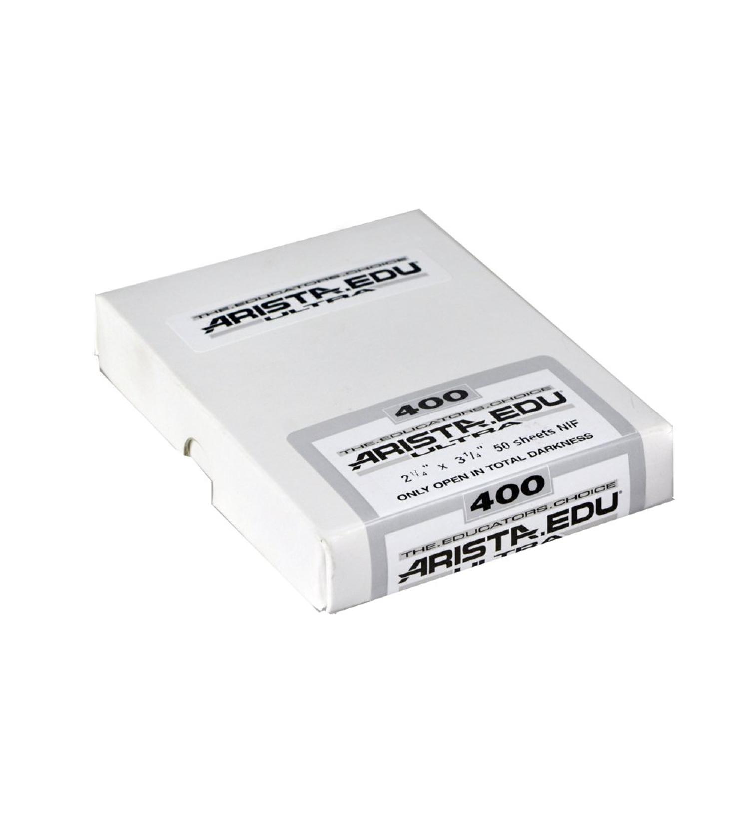 Arista EDU Ultra 400 ISO Black & White Film, 2.25x3.25, 50 Sheets 2.25 x 3.25 50 Sheets